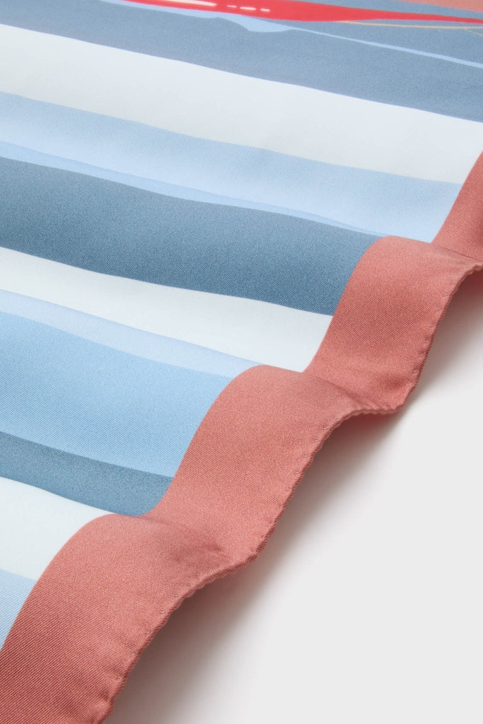 80s Sailboats Medium Silk Scarf-Get Girly