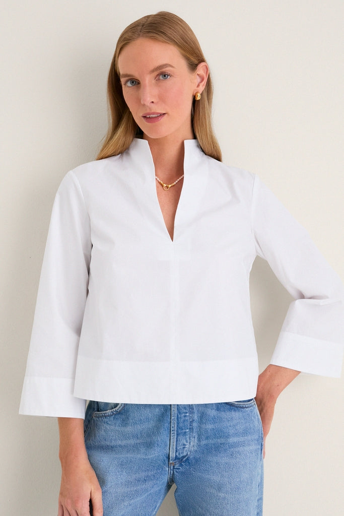 White Long Sleeve Celeste-Get Girly