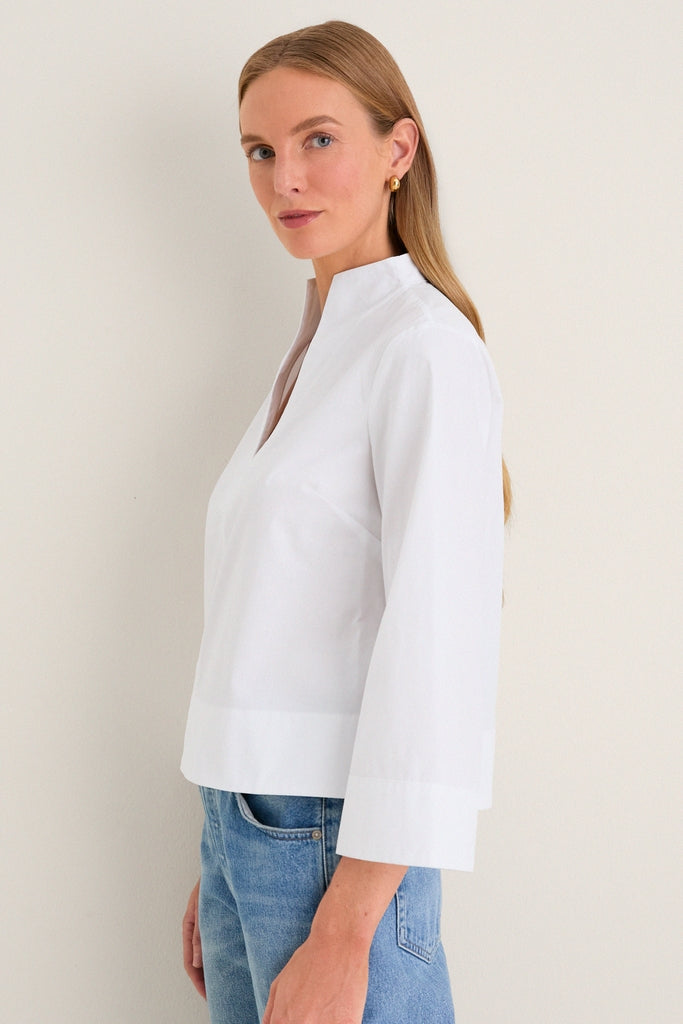 White Long Sleeve Celeste-Get Girly