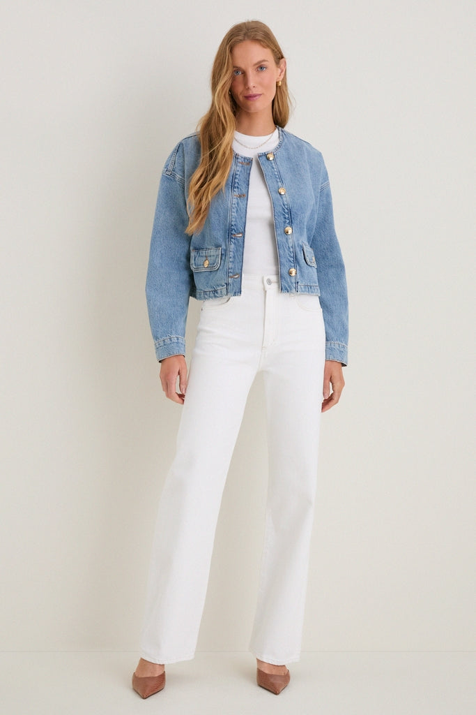 White Wash Harper Jean-Get Girly