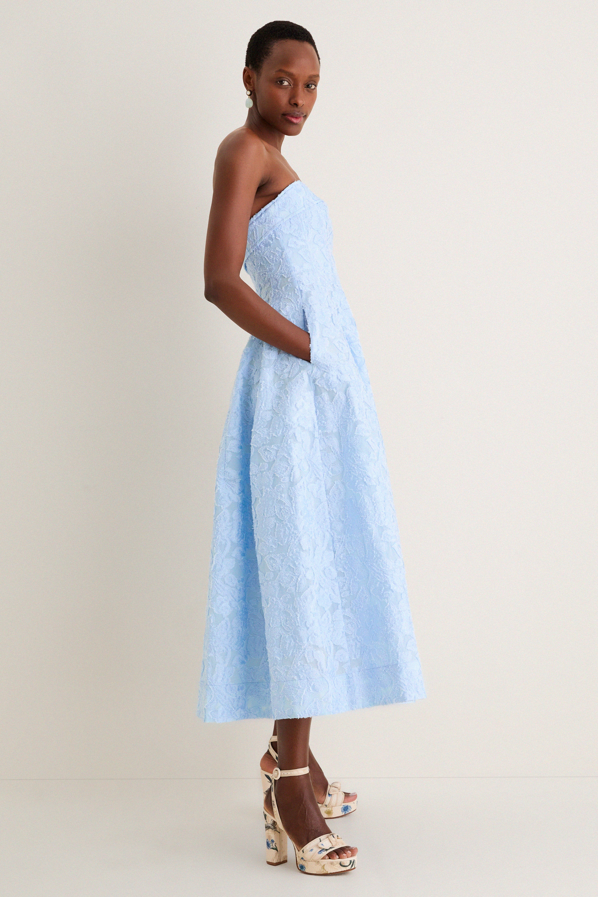 Tidepool Valeria Jacquard Midi Dress-Get Girly