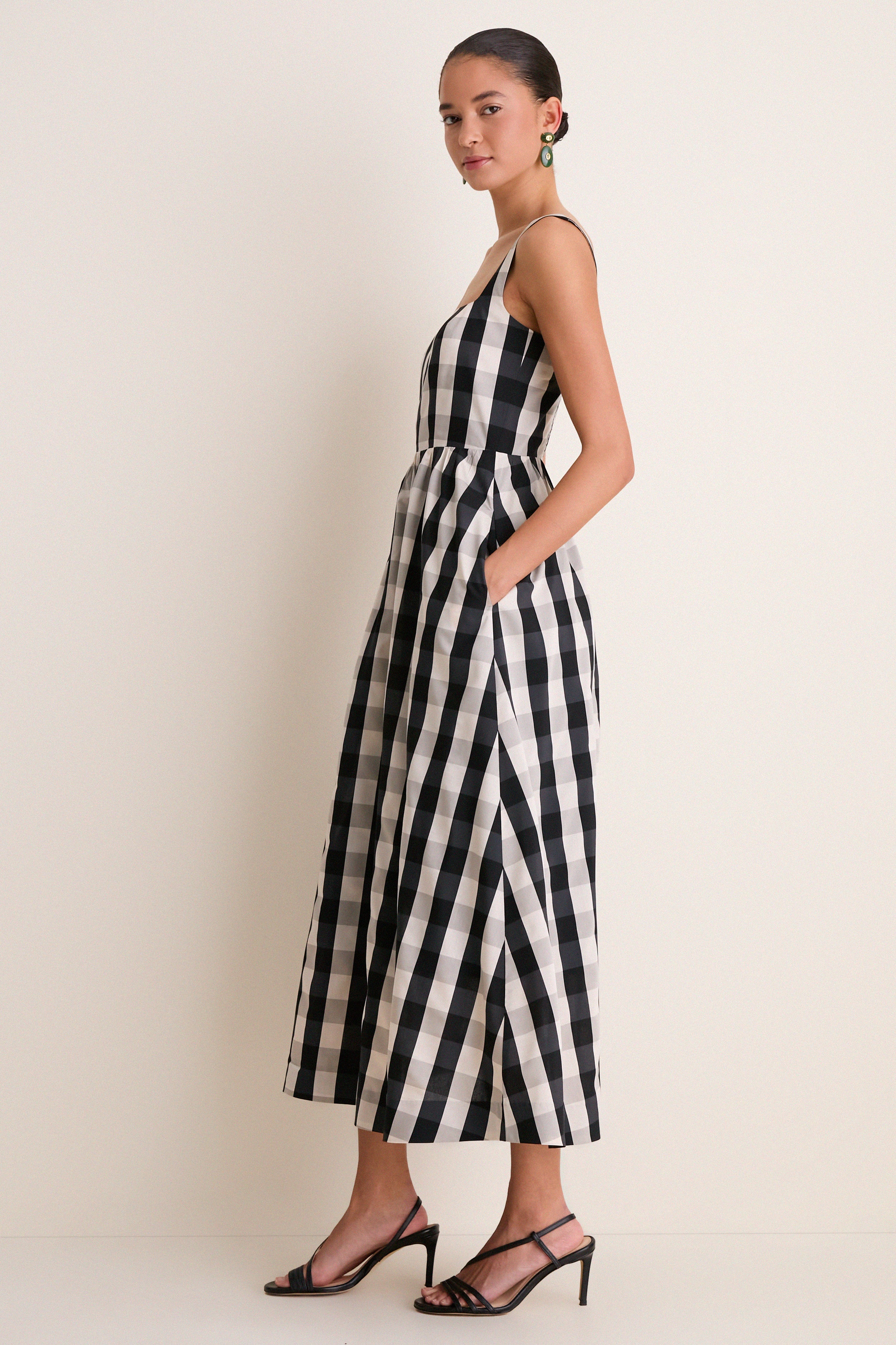 Midnight Check Esme Dress-Get Girly