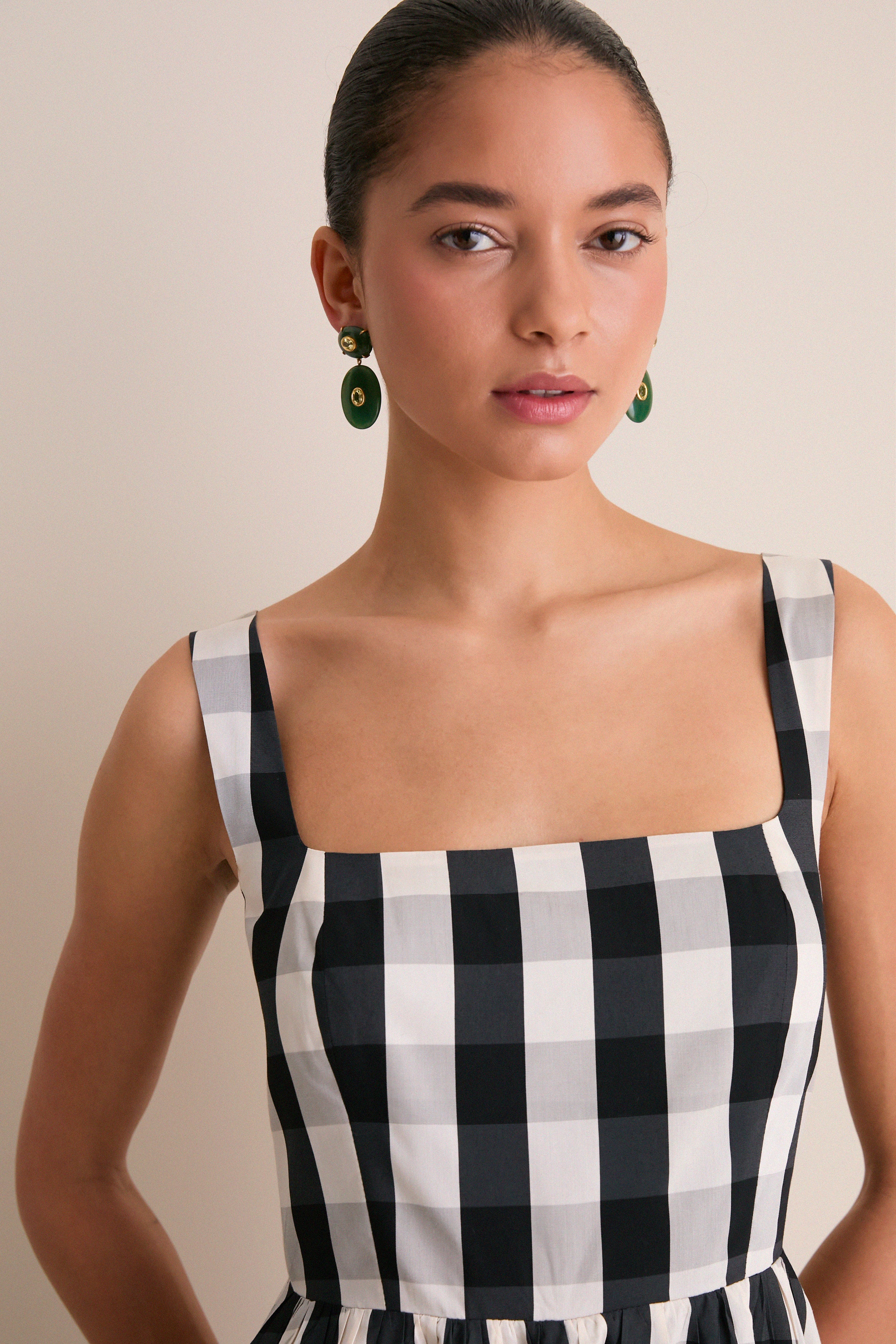 Midnight Check Esme Dress-Get Girly