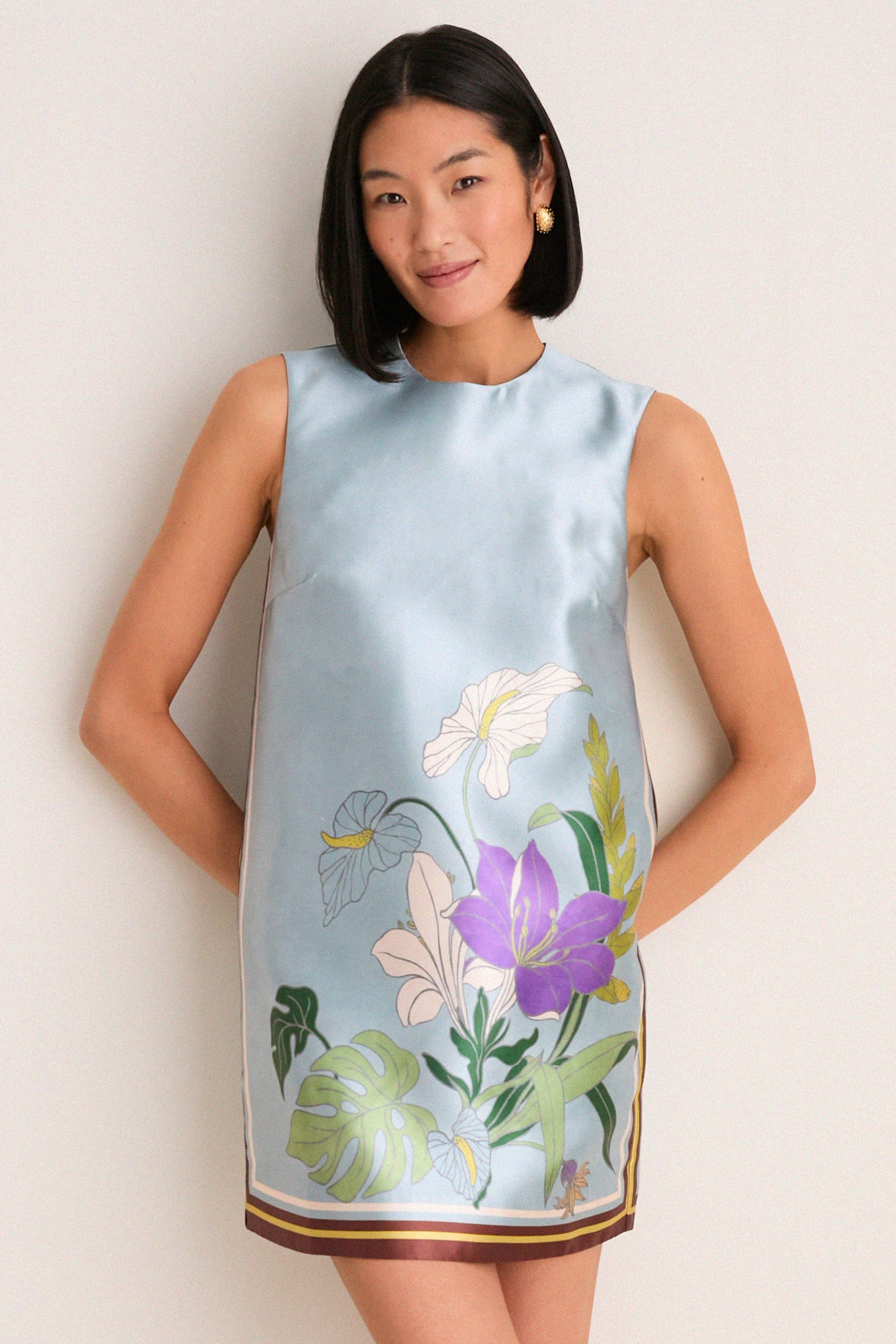 Ice Blue Alfie Mini Dress-Get Girly