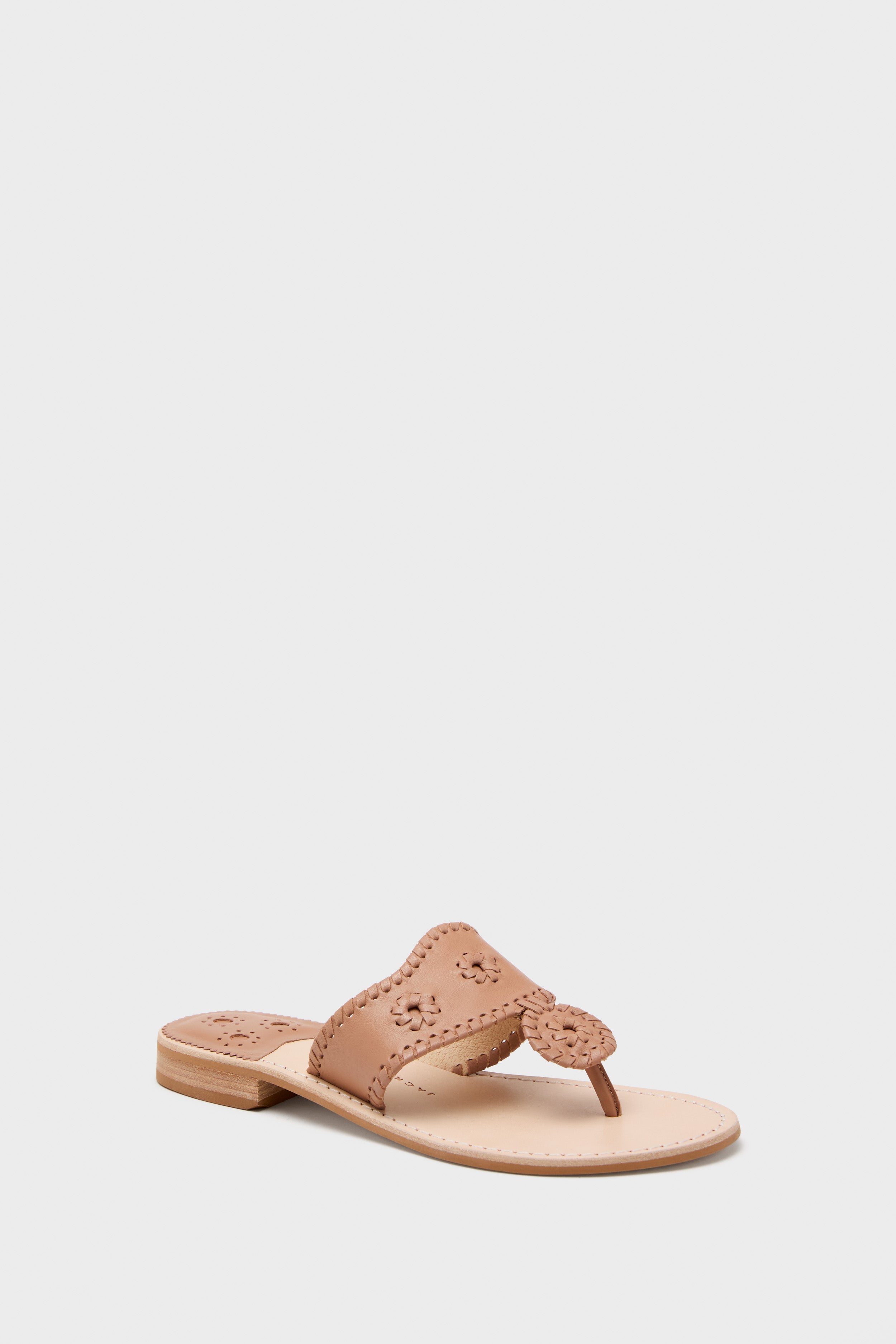 Cafe Au Lait Jacks Flat Sandals-Get Girly