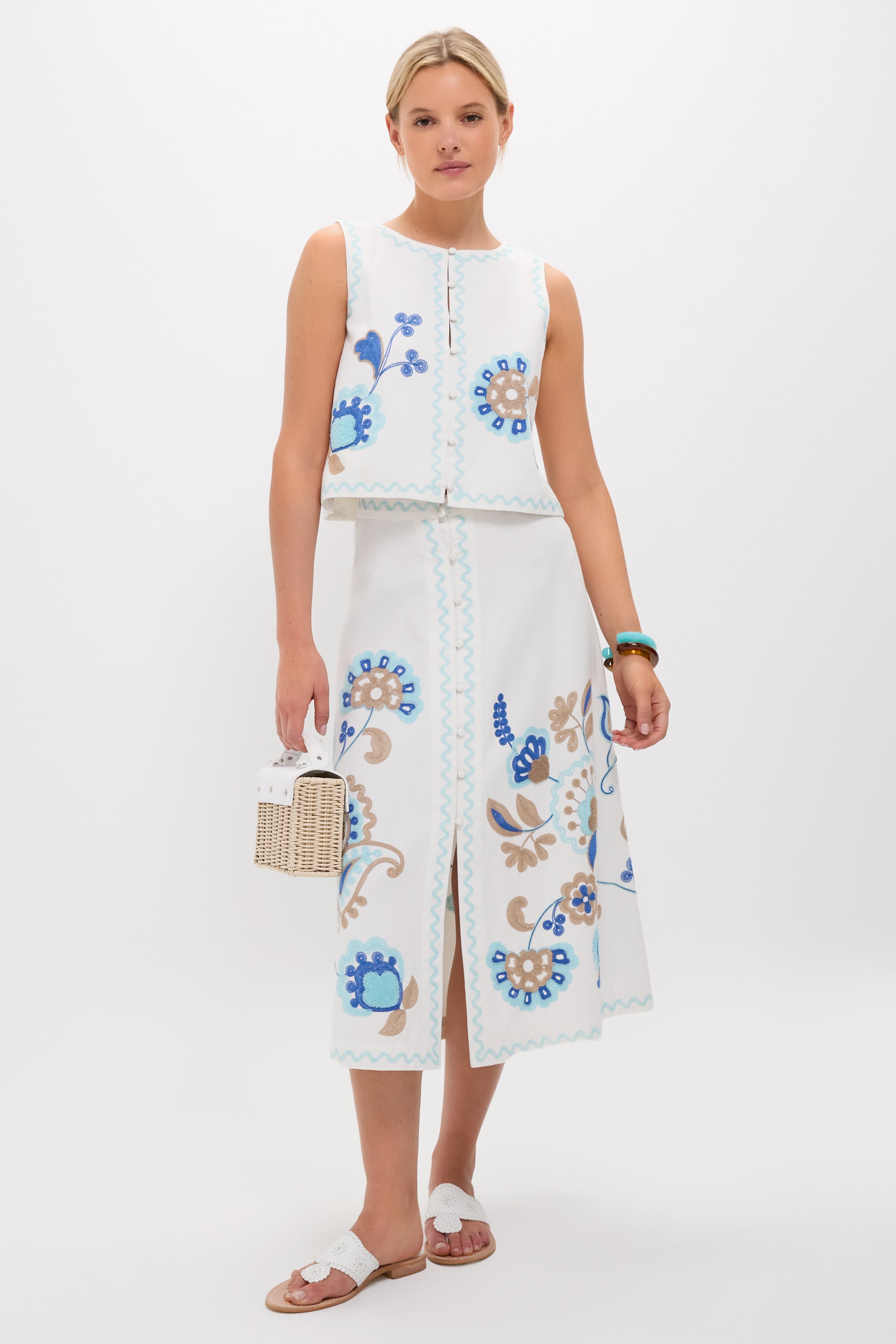 White Jacks Flat Sandals-Get Girly