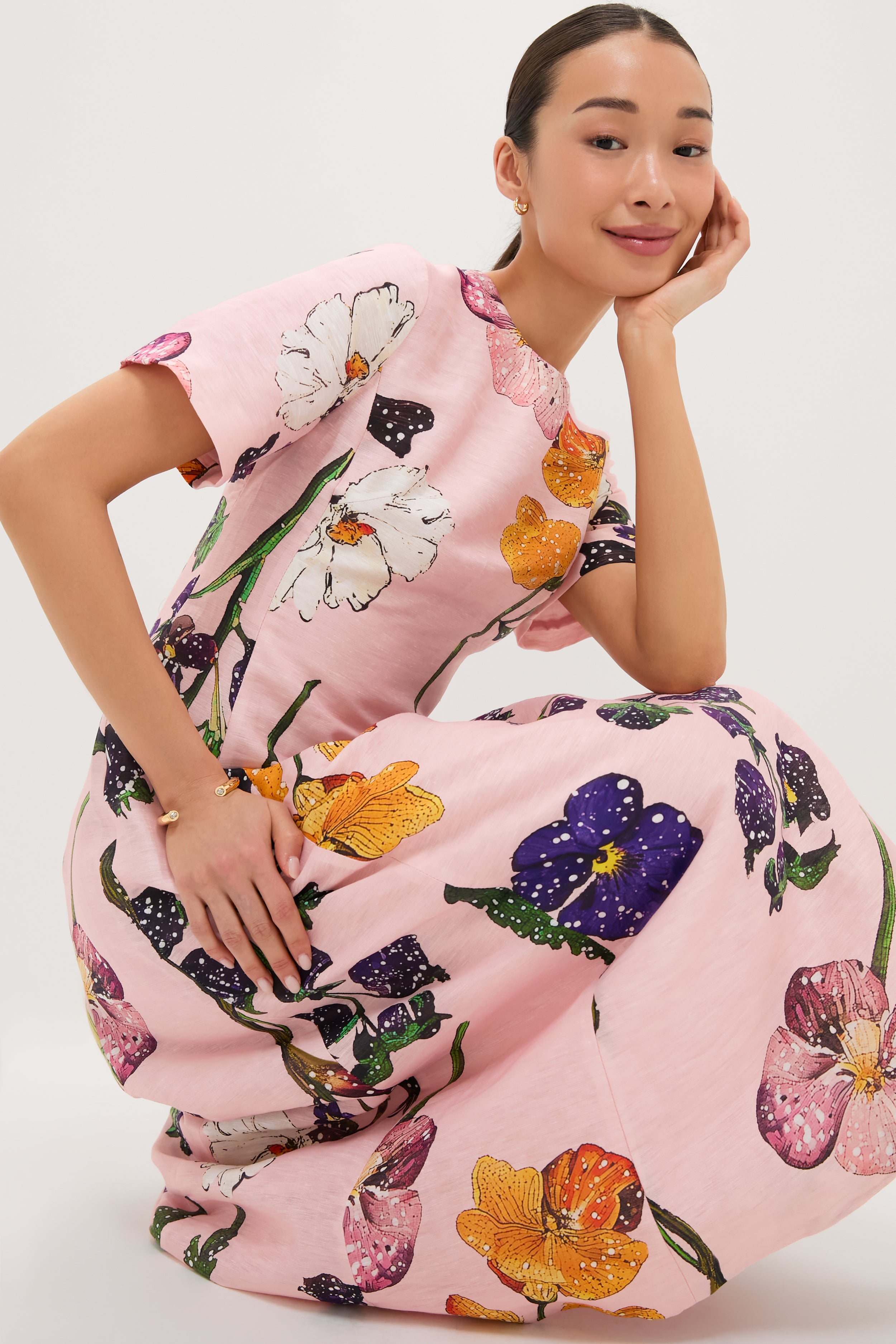 Wildbloom Caroline Midi Dress-Get Girly