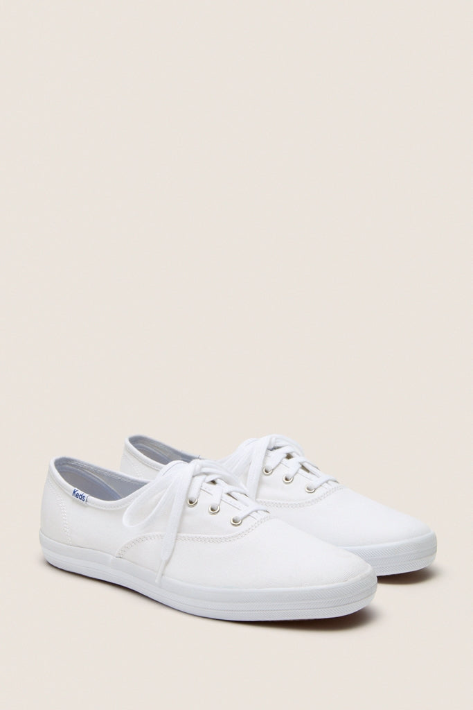 White Champion Canvas Sneakers-Get Girly