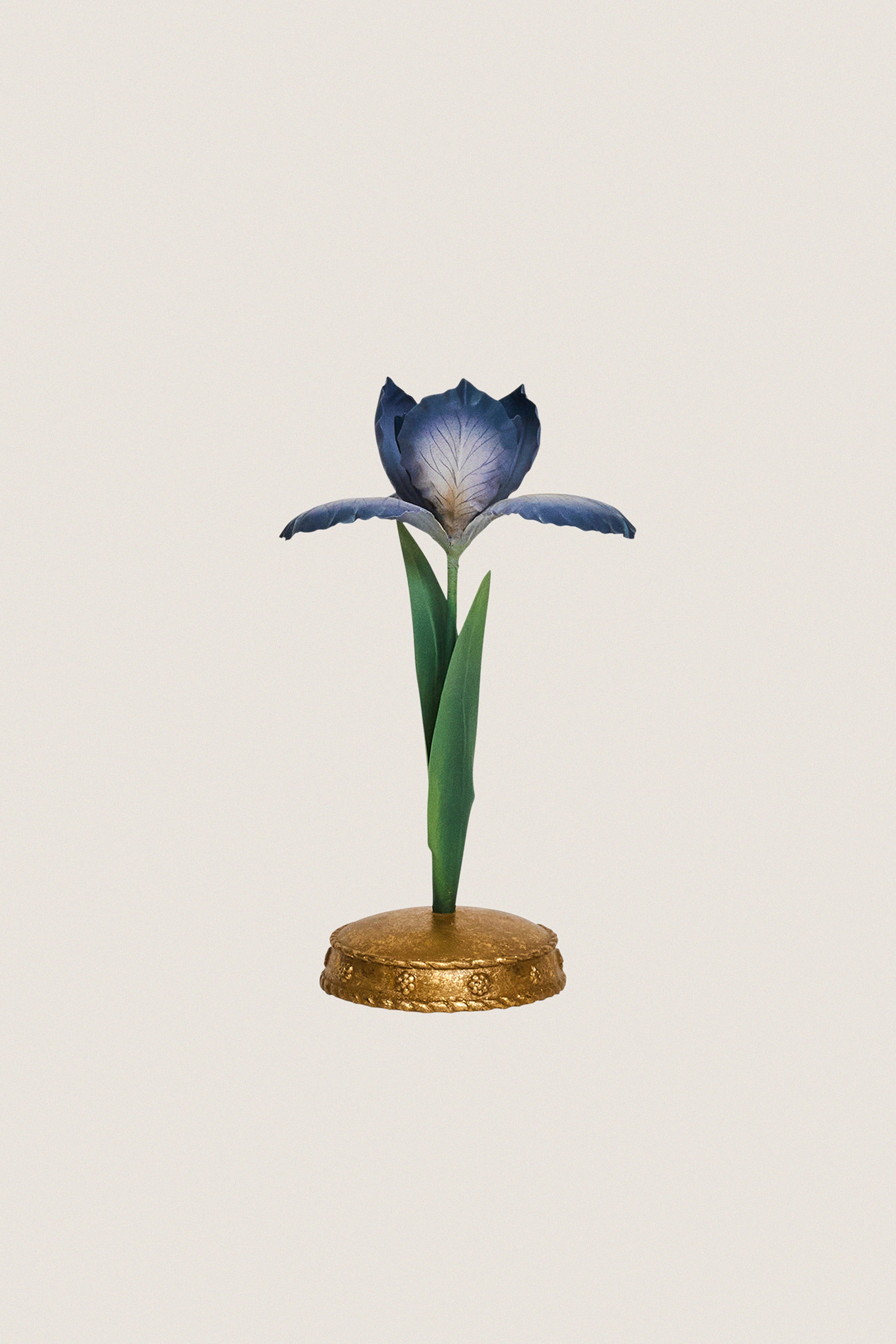 Chambray Meadow Walk Iris 9" Candlestick-Get Girly