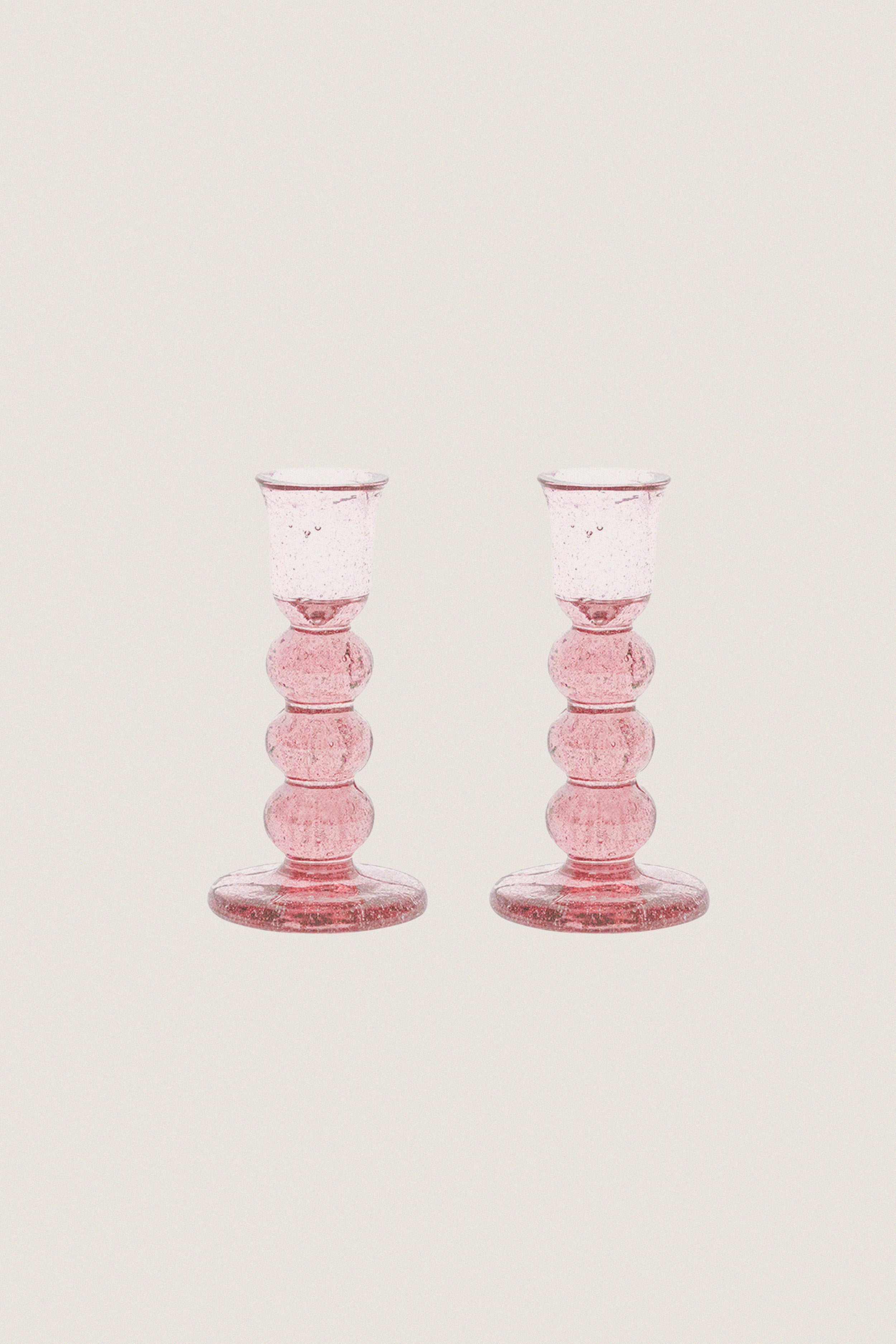 Blush Provence 5" Candlestick Set of 2-Get Girly