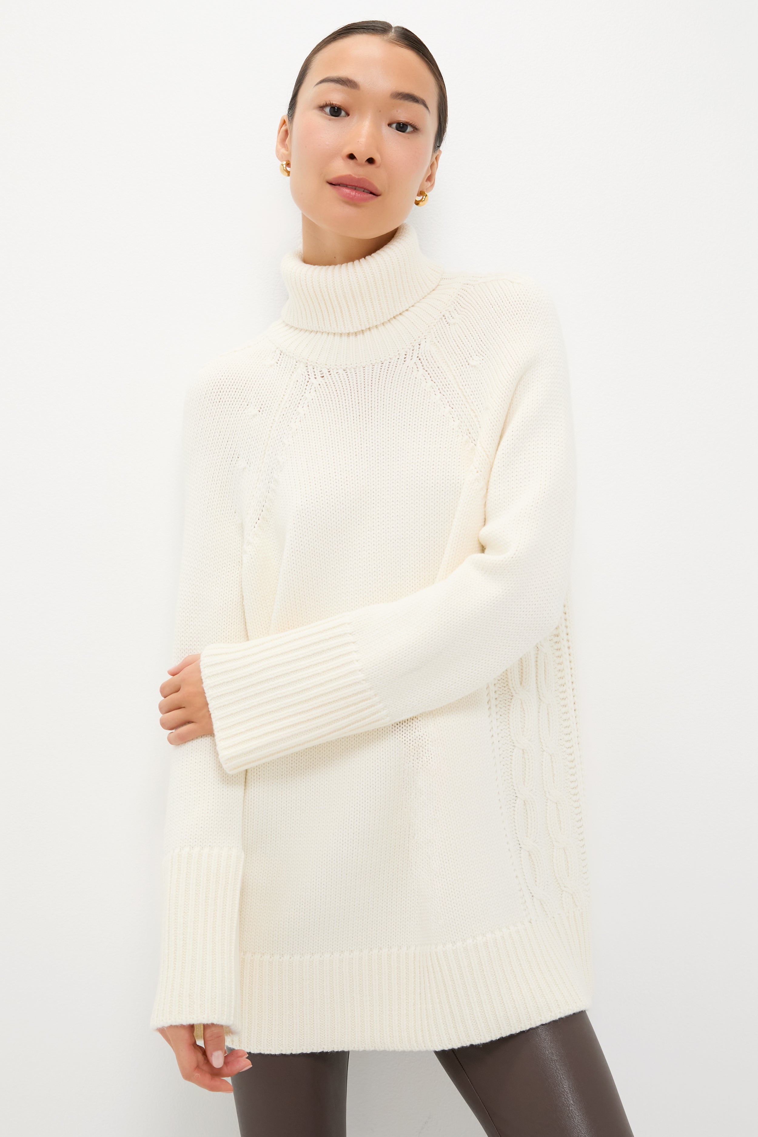 Ivory Louisa Turtleneck Sweater-Get Girly