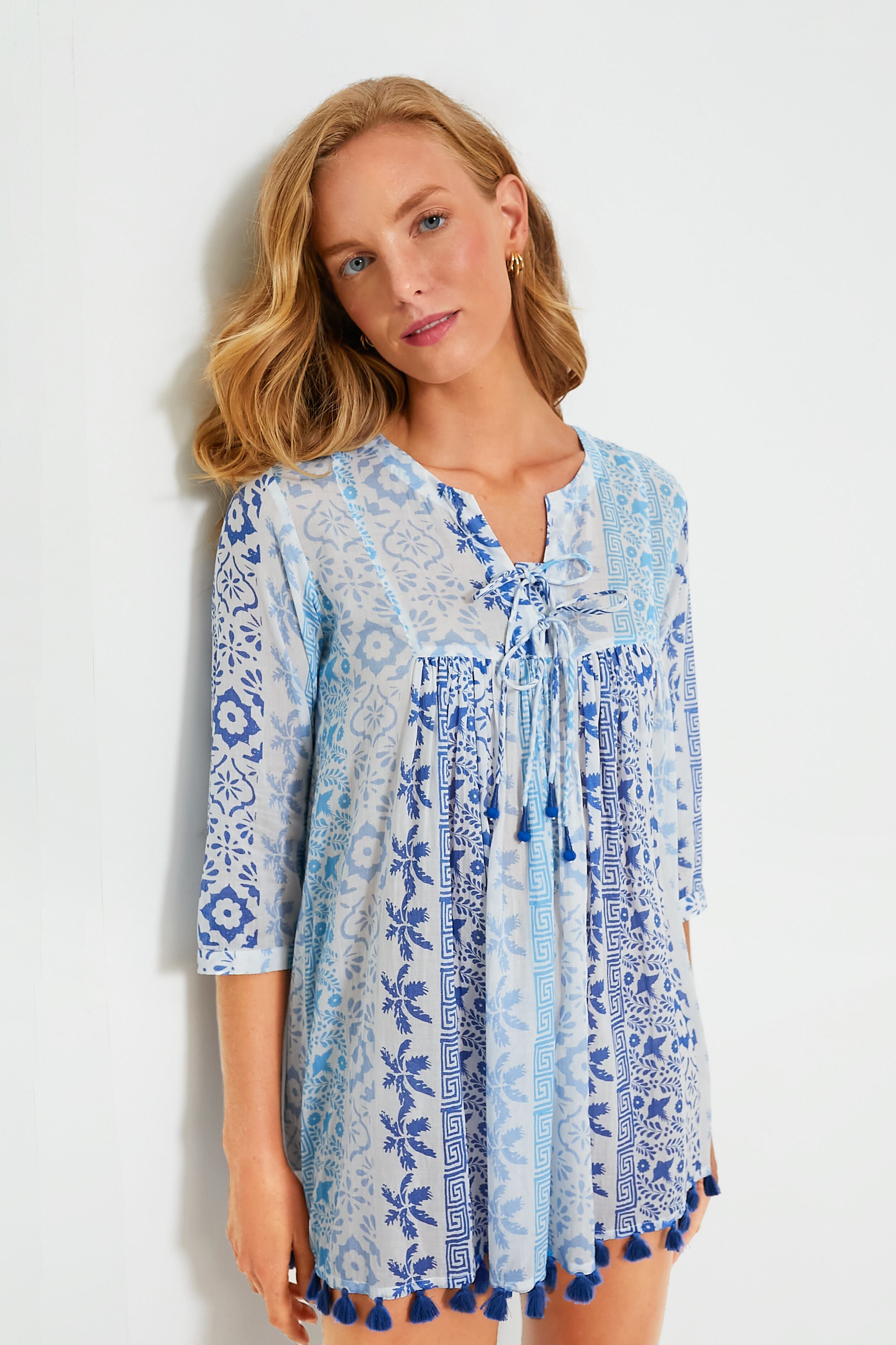 Blue Chichi Seychelles Short Tunic-Get Girly