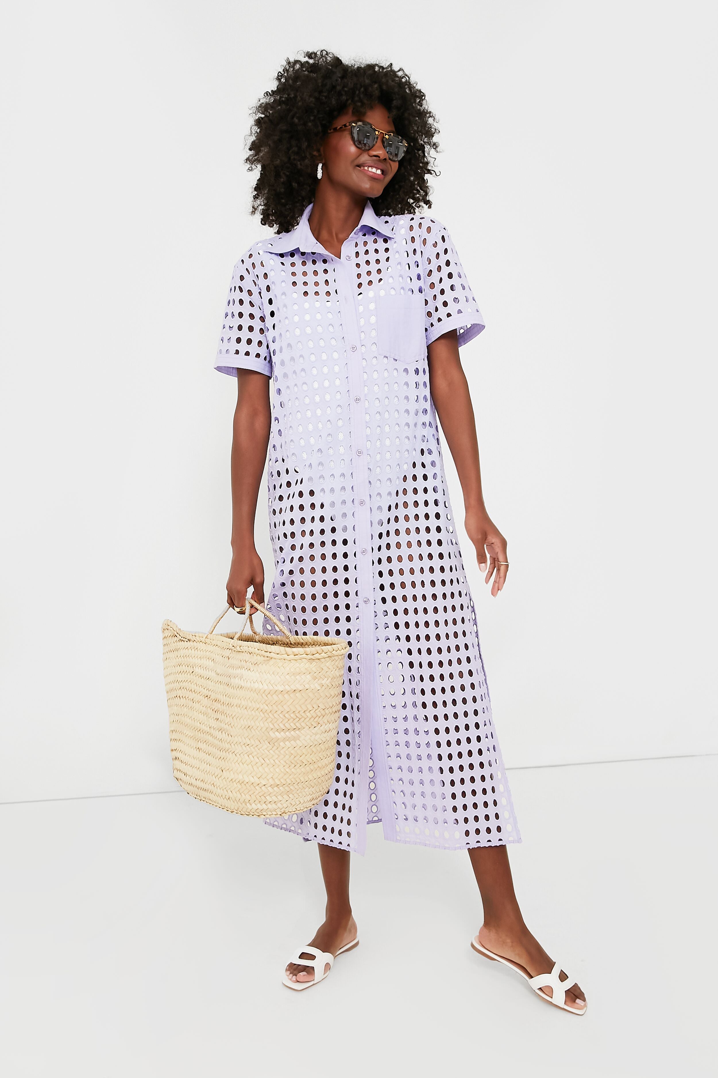 Wisteria Oxford Tunic Maxi-Get Girly