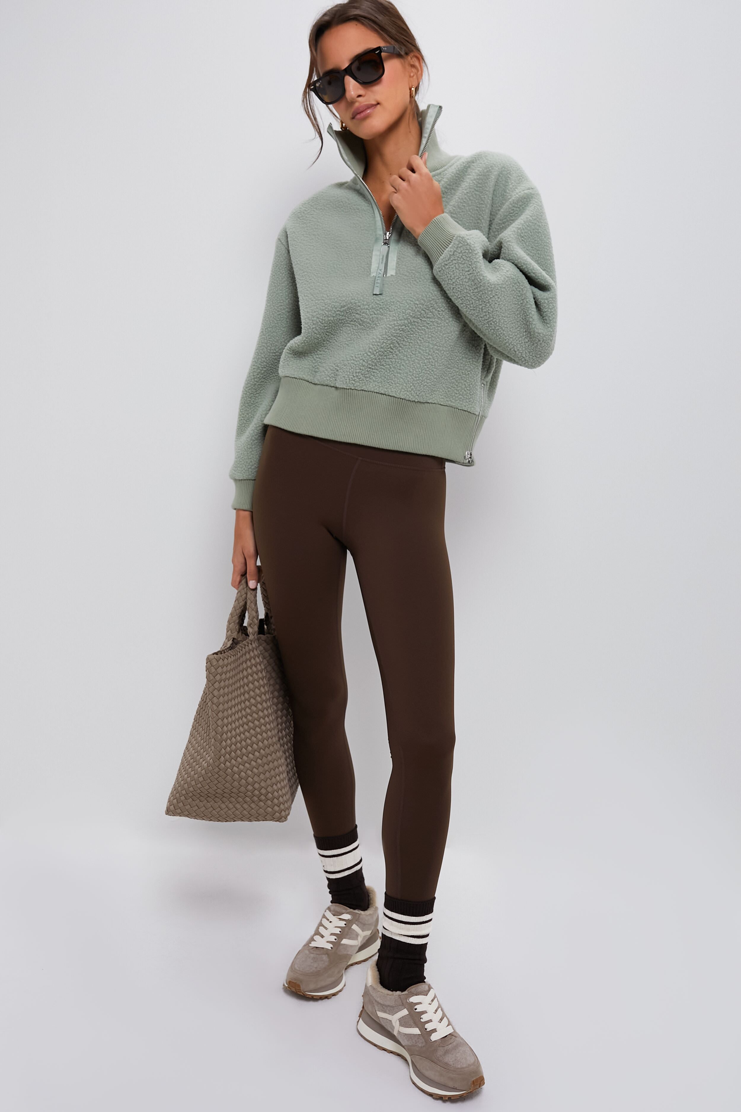 Coffee Bean Malissa Plush Wide Rib Sock-Get Girly