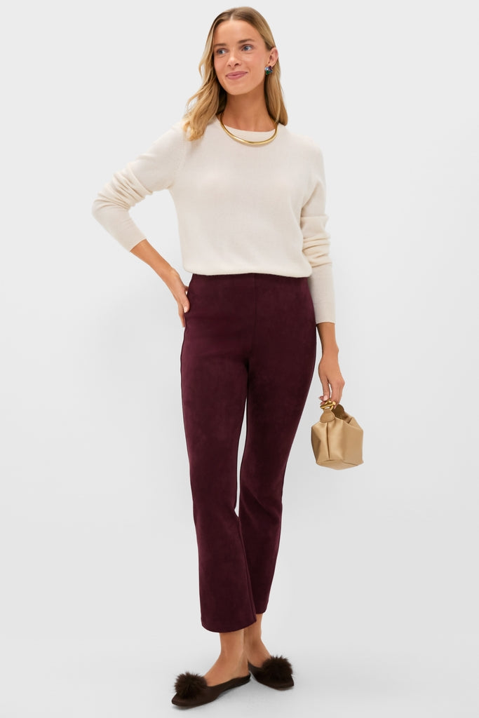 Chocolate Satin Nilli Flats with Pom Pom-Get Girly