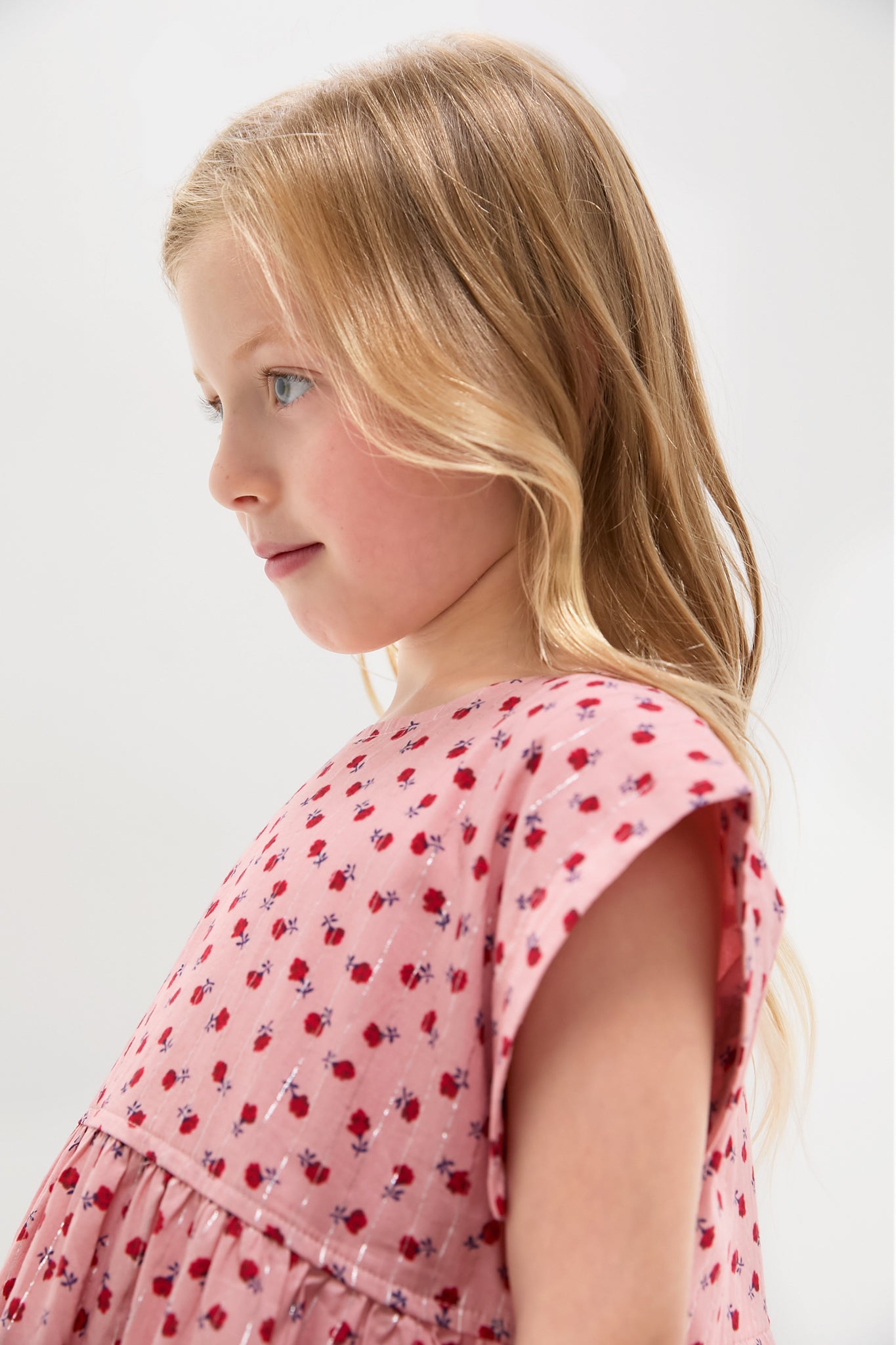 Tiny Roses Peachy Dress-Get Girly