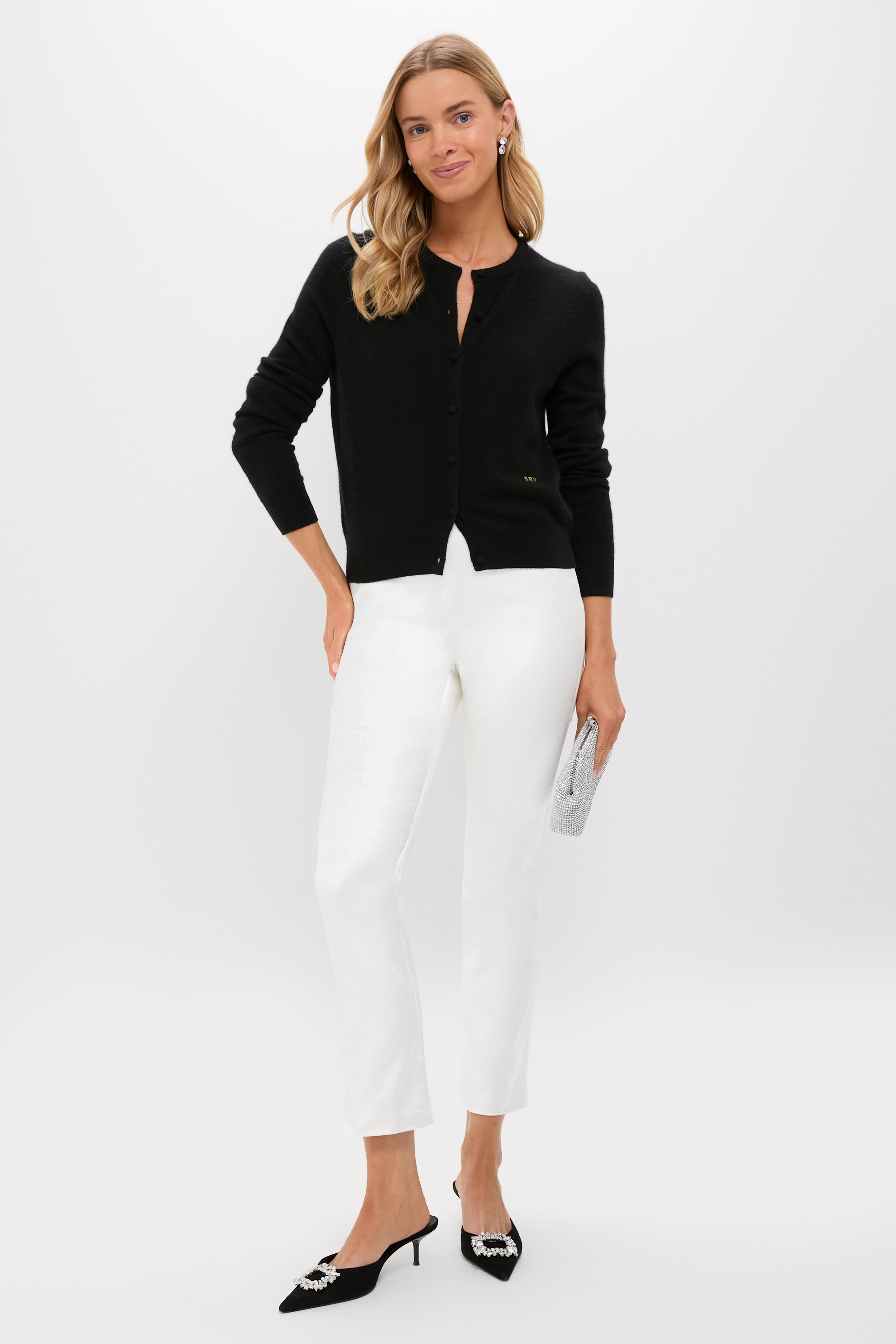 Winter White Velvet Ashford Pants-Get Girly