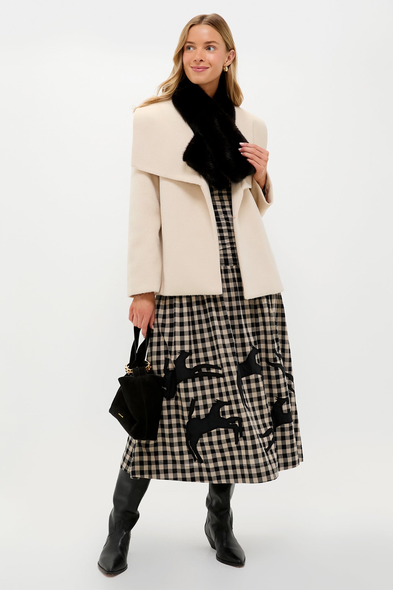 Brown Fur Scarf-Get Girly