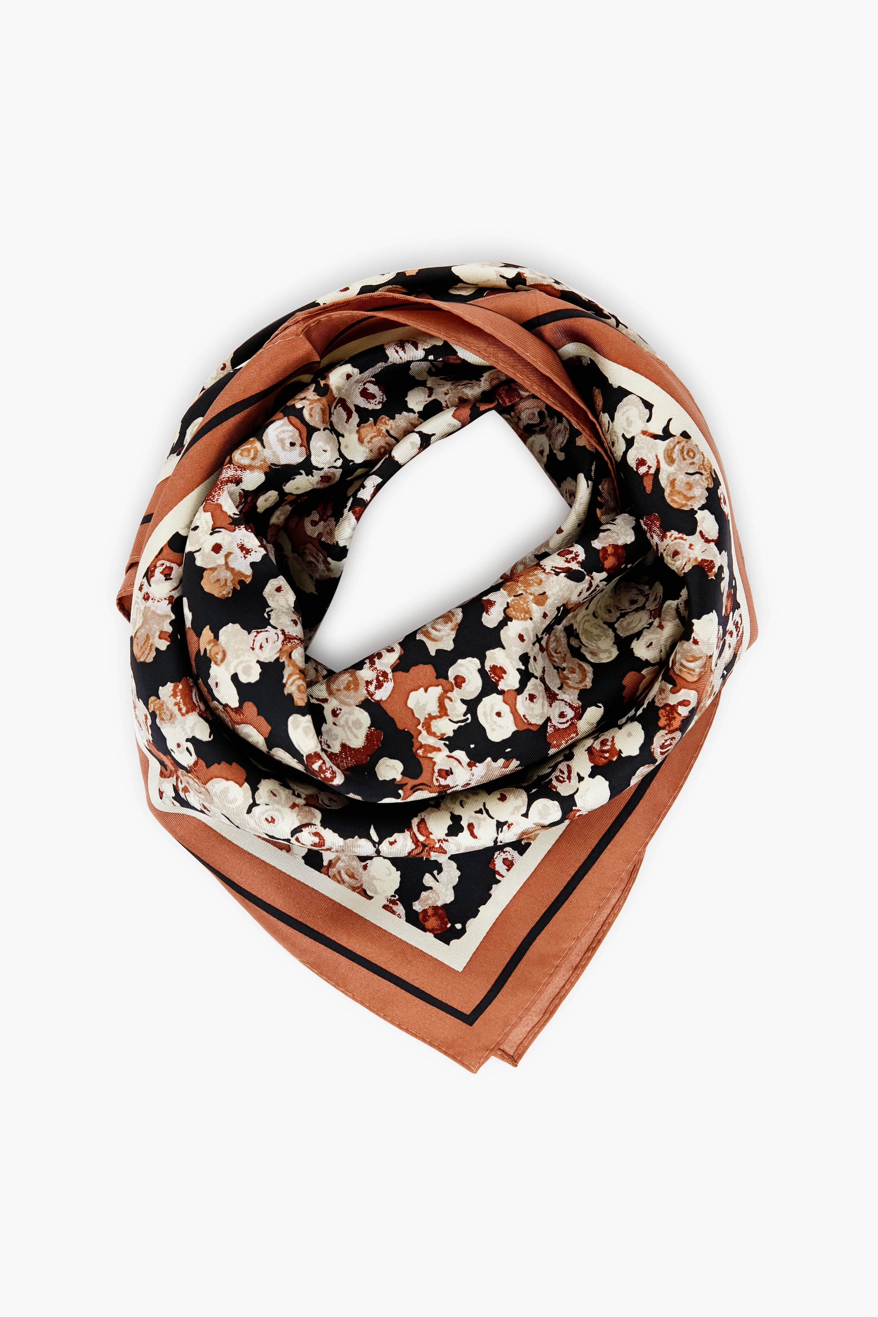 Woodrose Silk Scarf-Get Girly