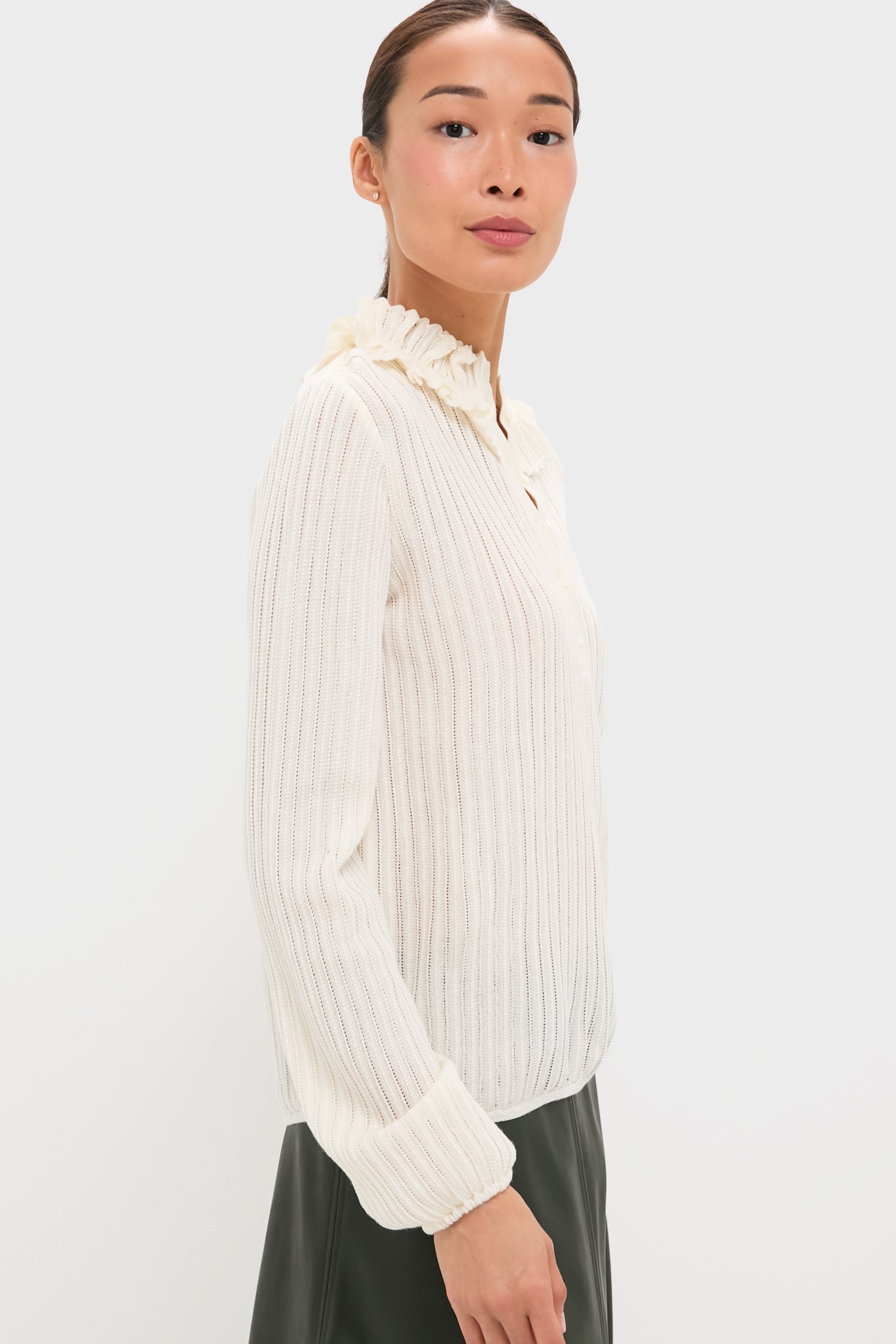 Natural Longchamp Top-Get Girly