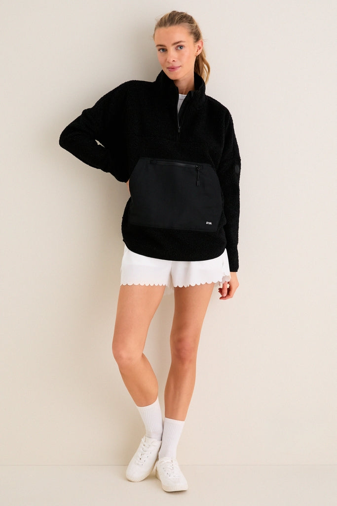 Black Fleece Cady Quarter Zip-Get Girly