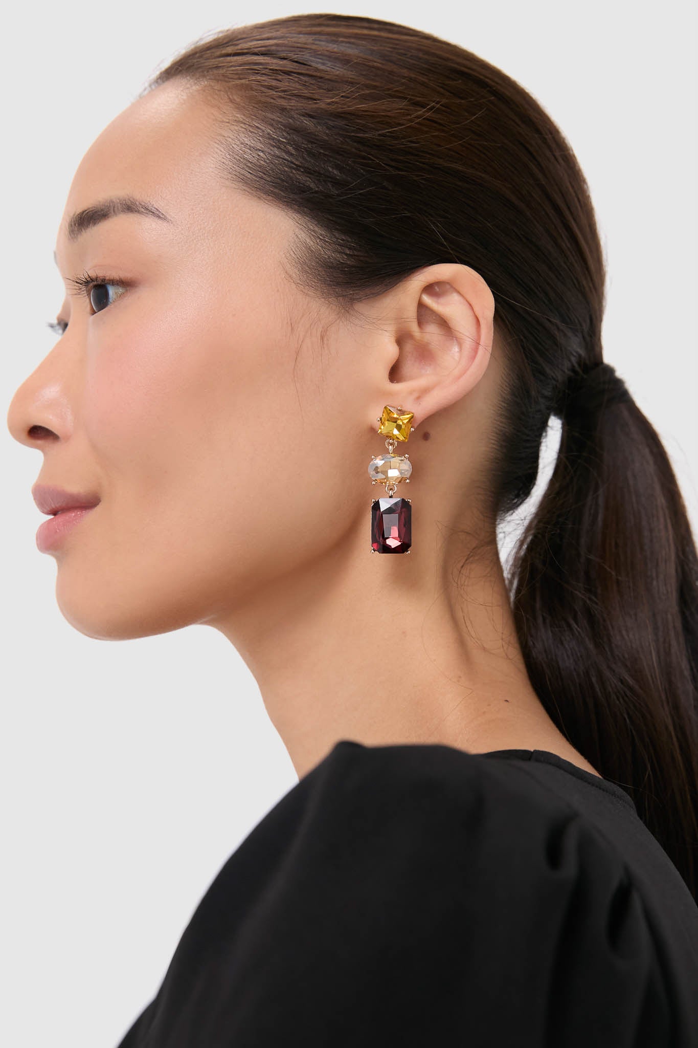 Wine Allie Earrings-Get Girly