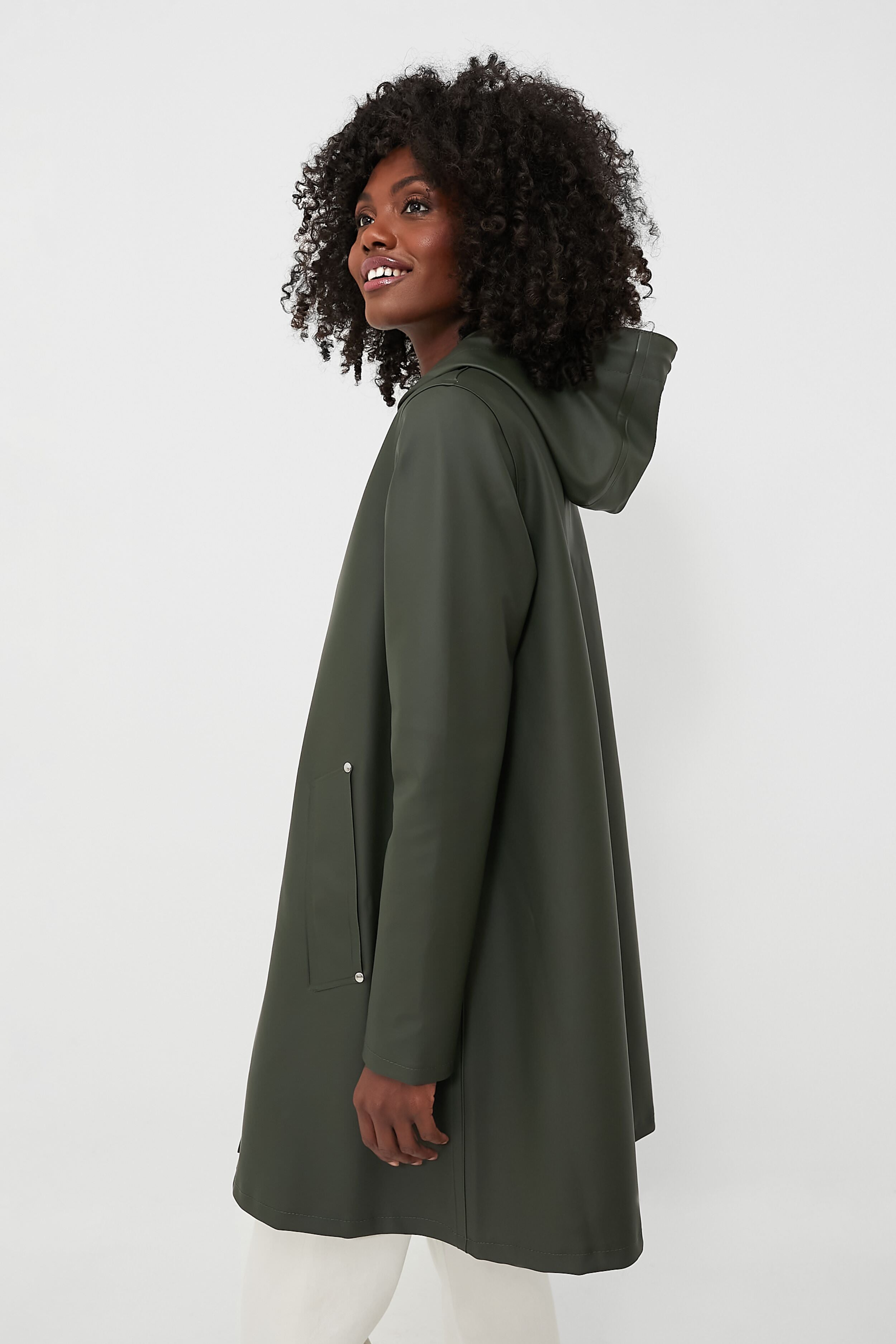 Green Mosebacke Raincoat-Get Girly