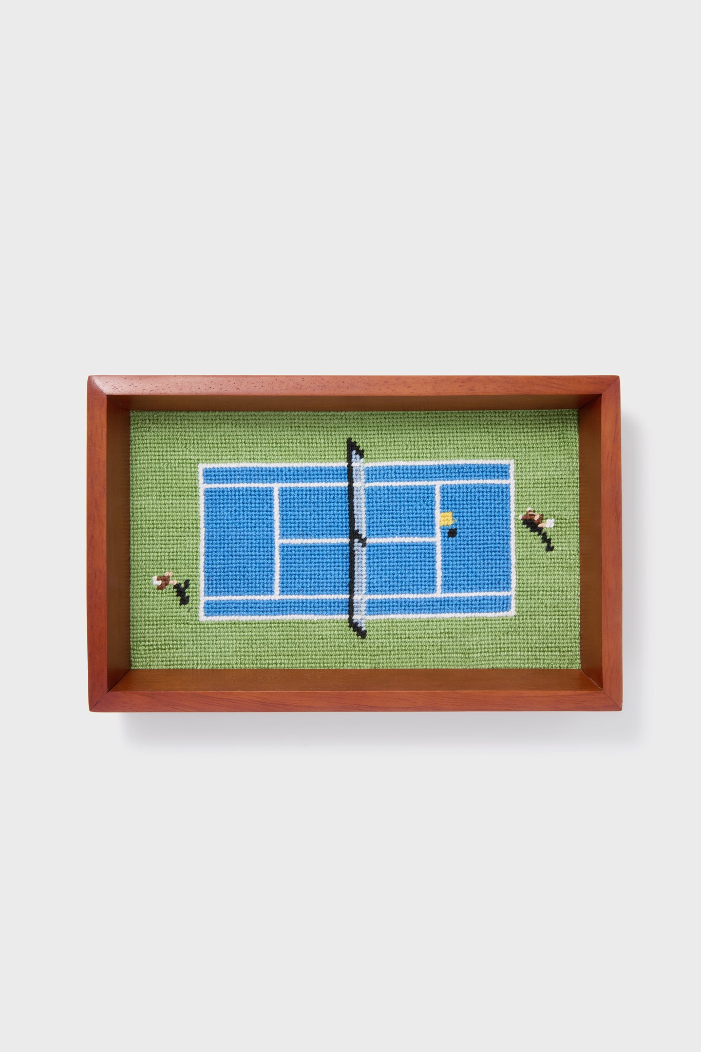 Tennis Overhead Needlepoint Valet Tray-Get Girly