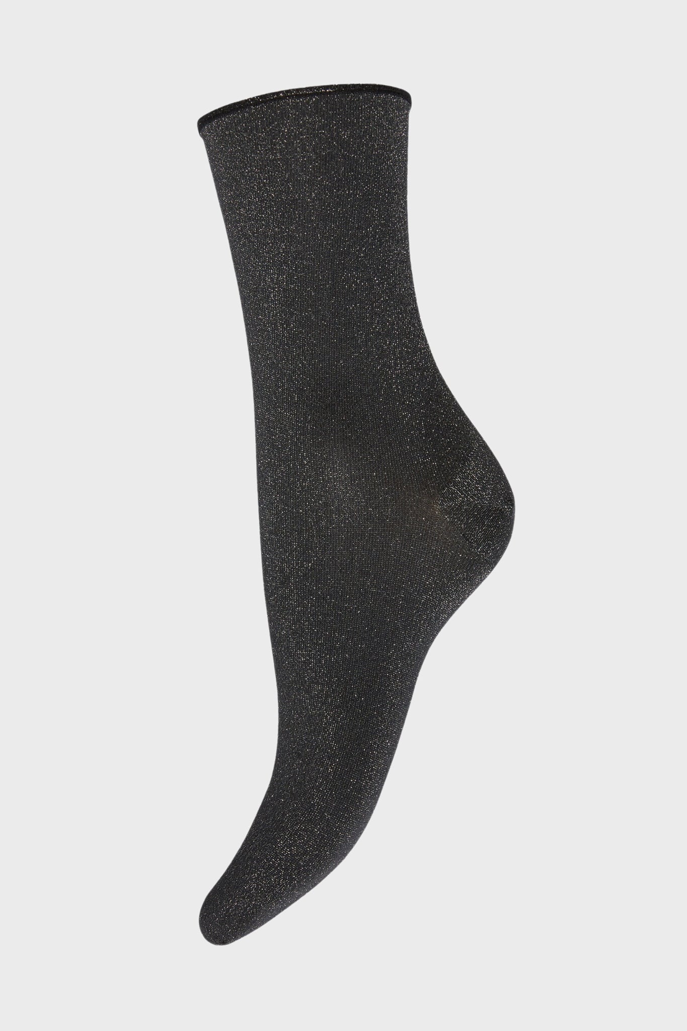 Black Silver Stardust Socks-Get Girly