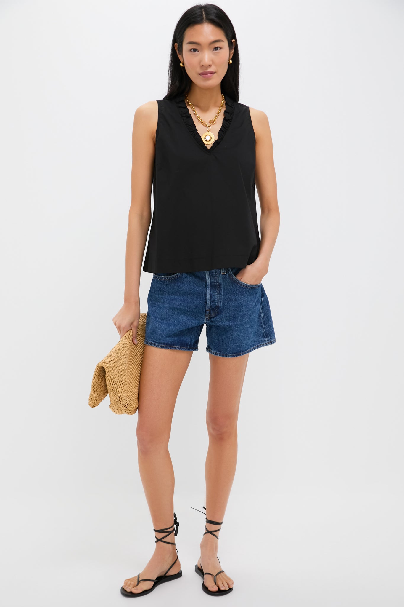 Black Veronica Top-Get Girly