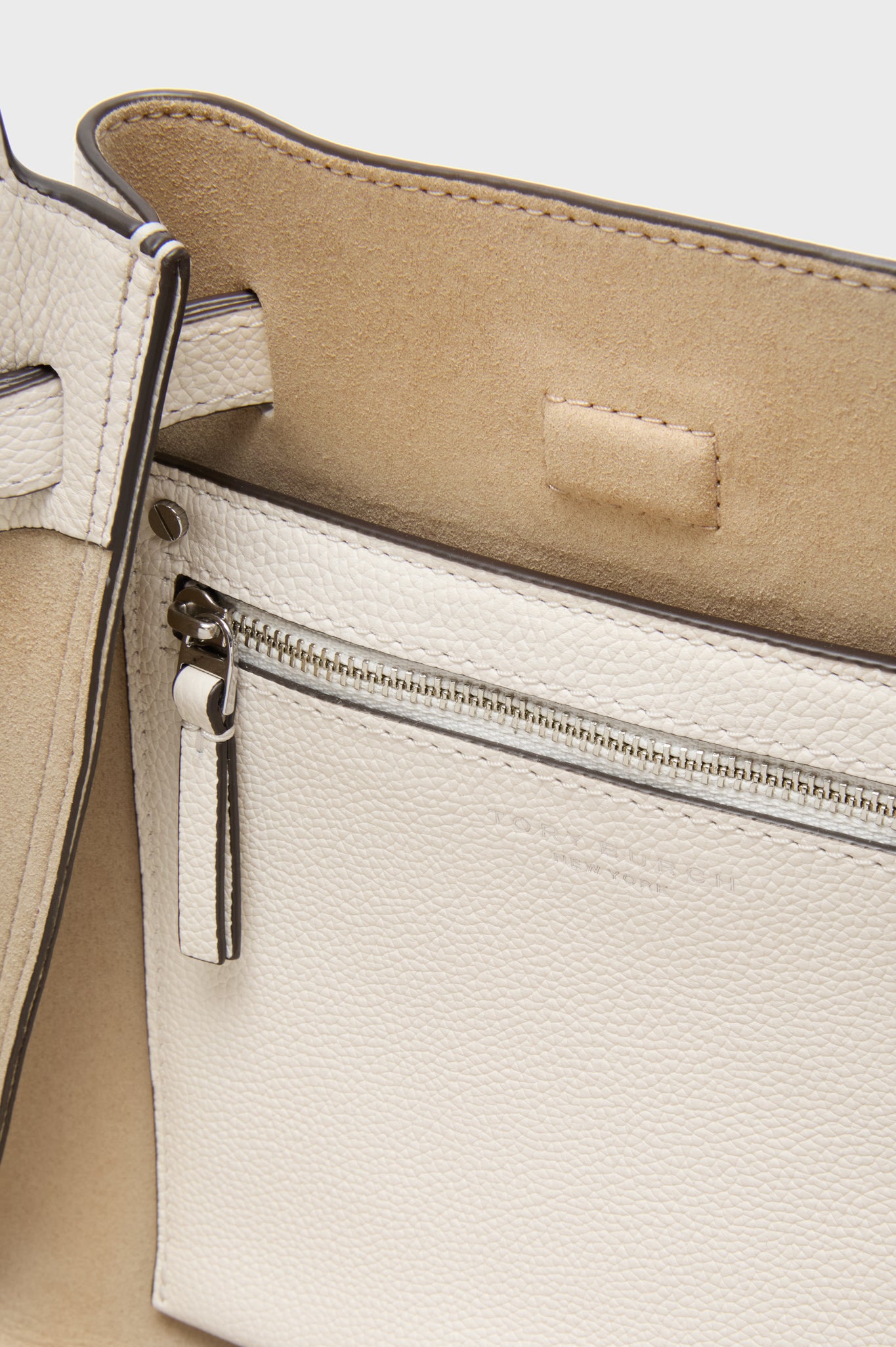 Light Cream Romy Pebbled Satchel-Get Girly