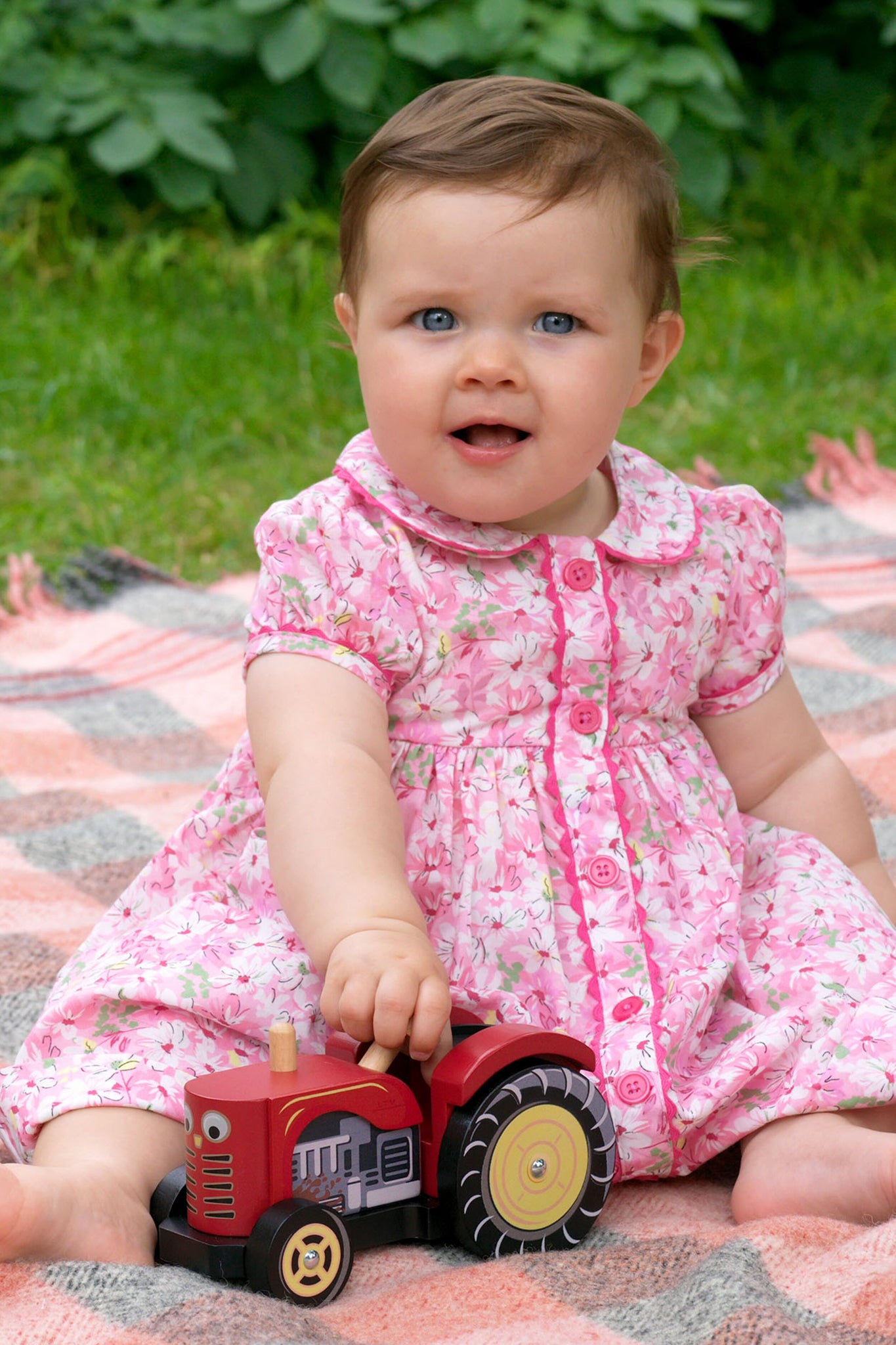 Daisy Button-Front Dress & Bloomers-Get Girly