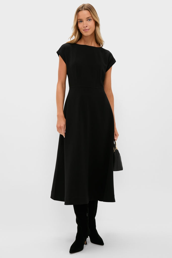 Black Corset Solen Midi Dress-Get Girly