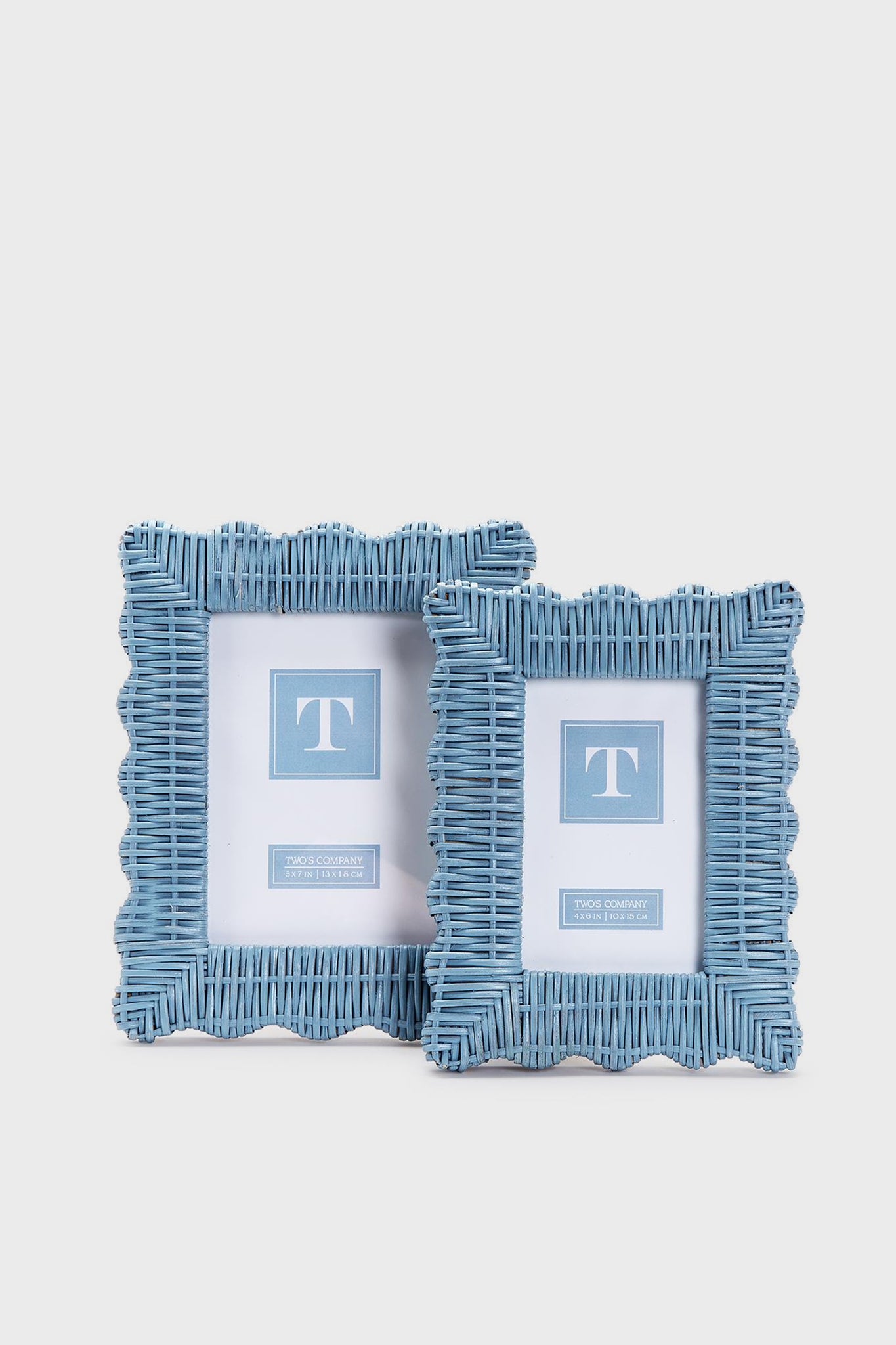 4x6 Blue Wicker Weave Frame-Get Girly