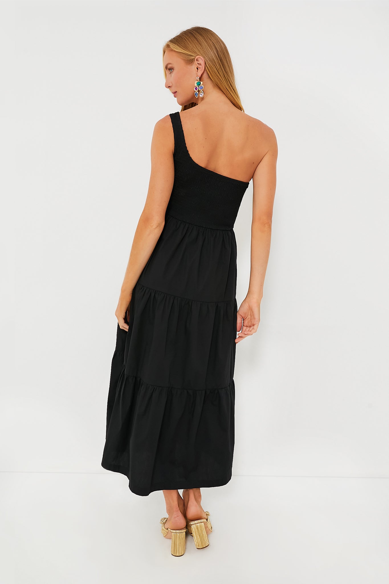 Black Milada Midi Dress-Get Girly