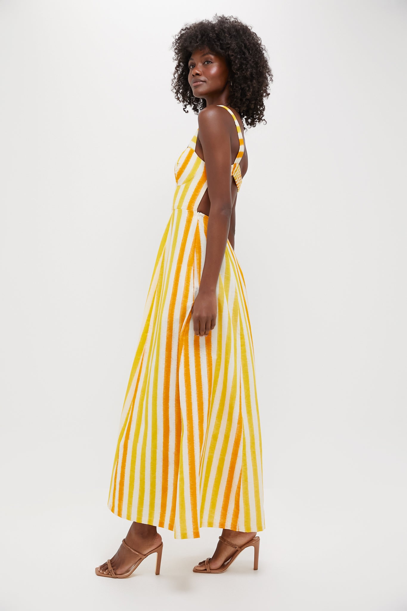 Mango Stripes Azzurra Dress-Get Girly