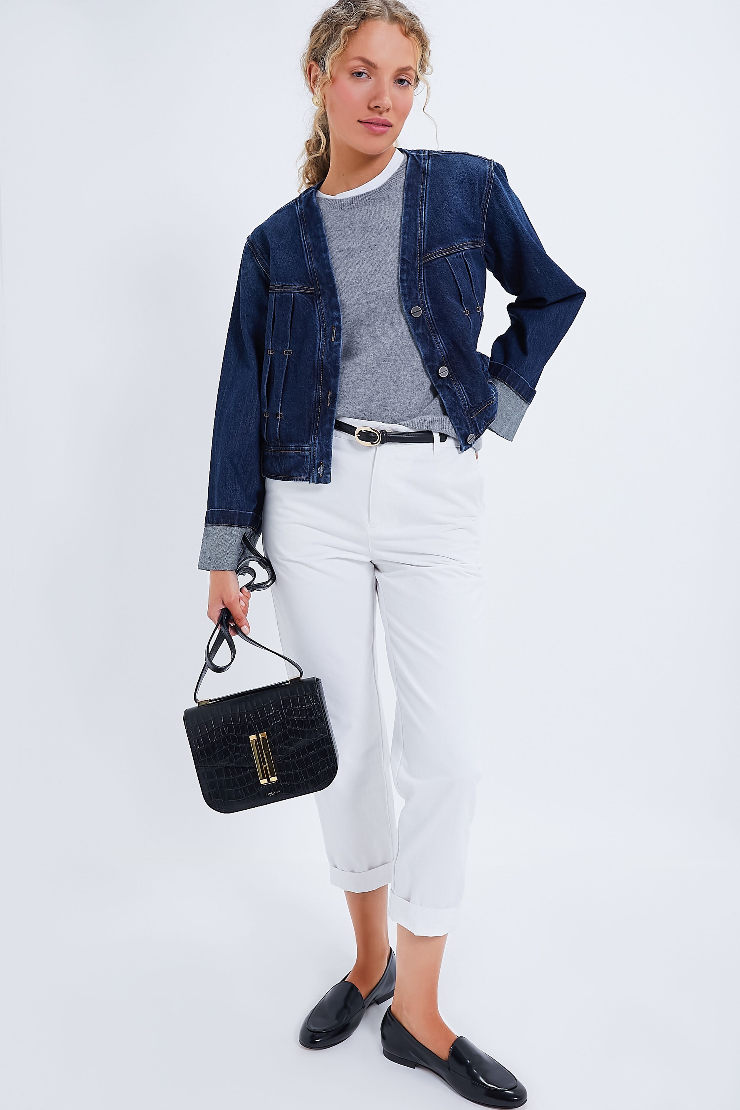 Black Oval Buckle Skinny Belt-Get Girly