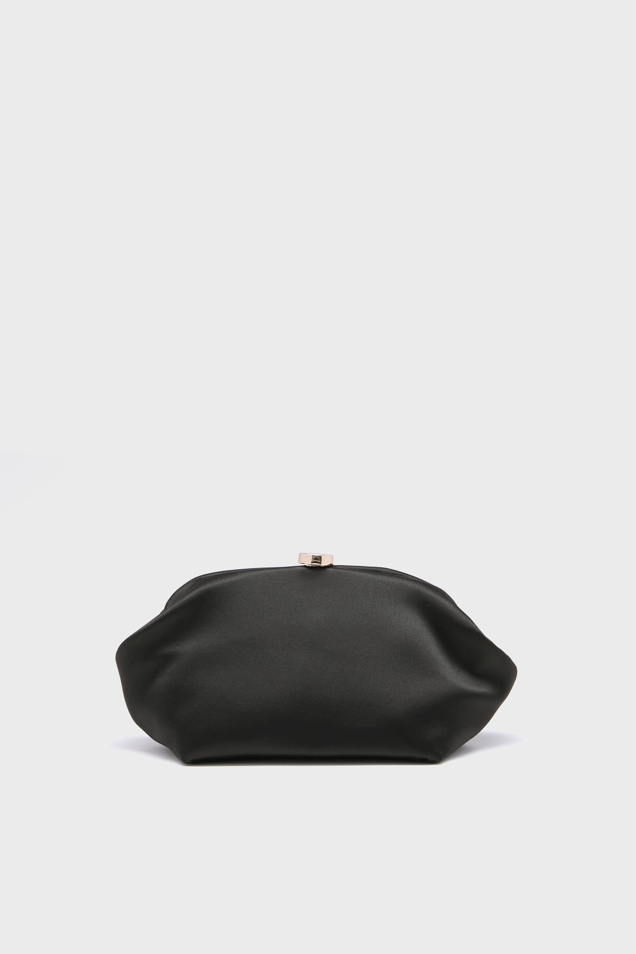 Black Karina Satin Clutch-Get Girly
