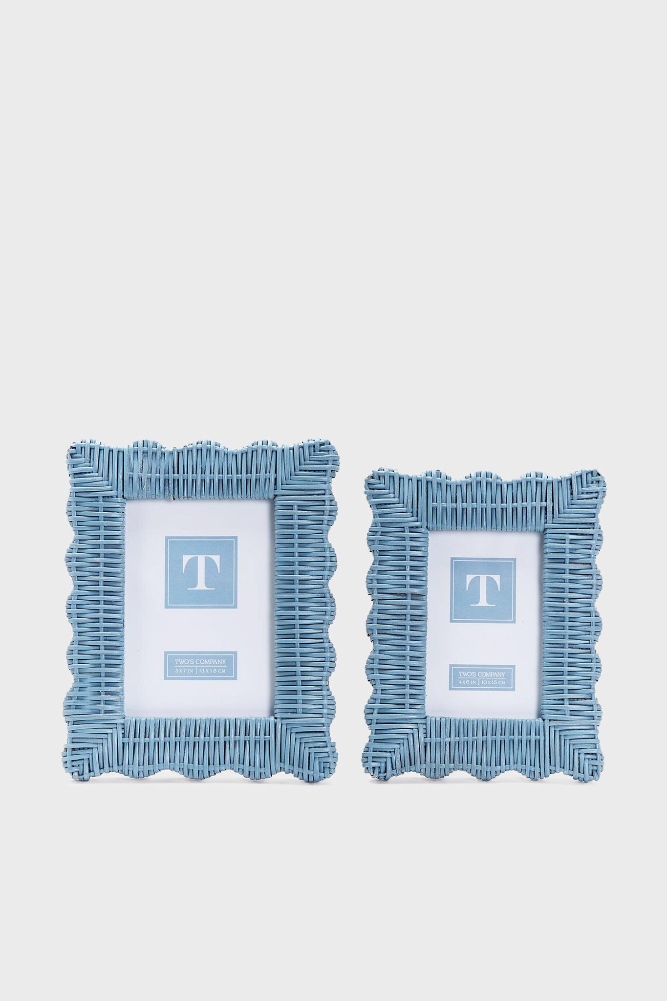 4x6 Blue Wicker Weave Frame-Get Girly
