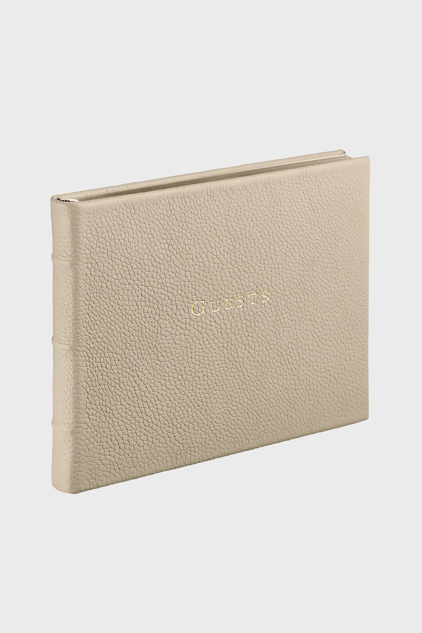 Beechwood Pebble Grain Guest Book-Get Girly