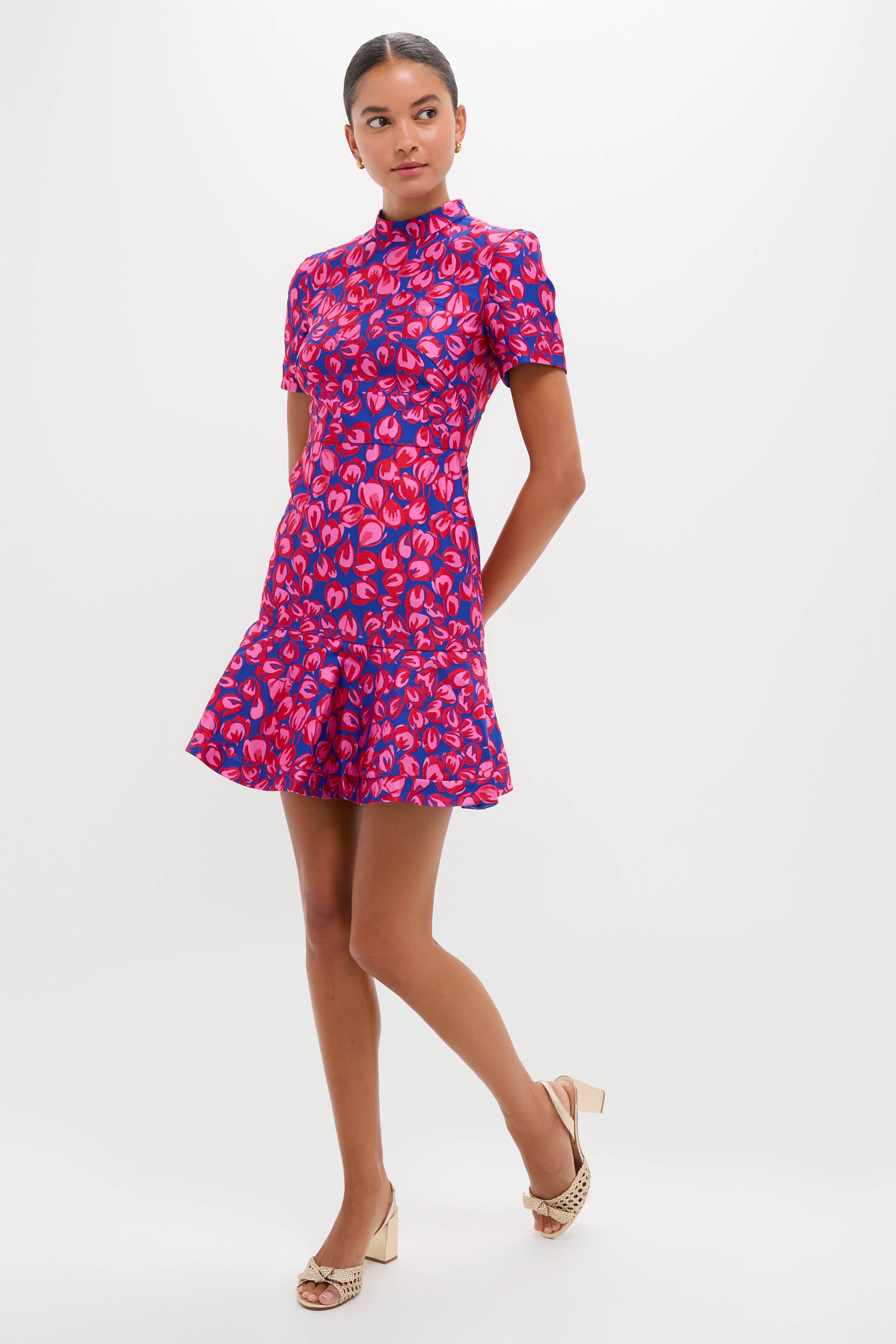Azure Flamingo Min-C Mini Dress-Get Girly