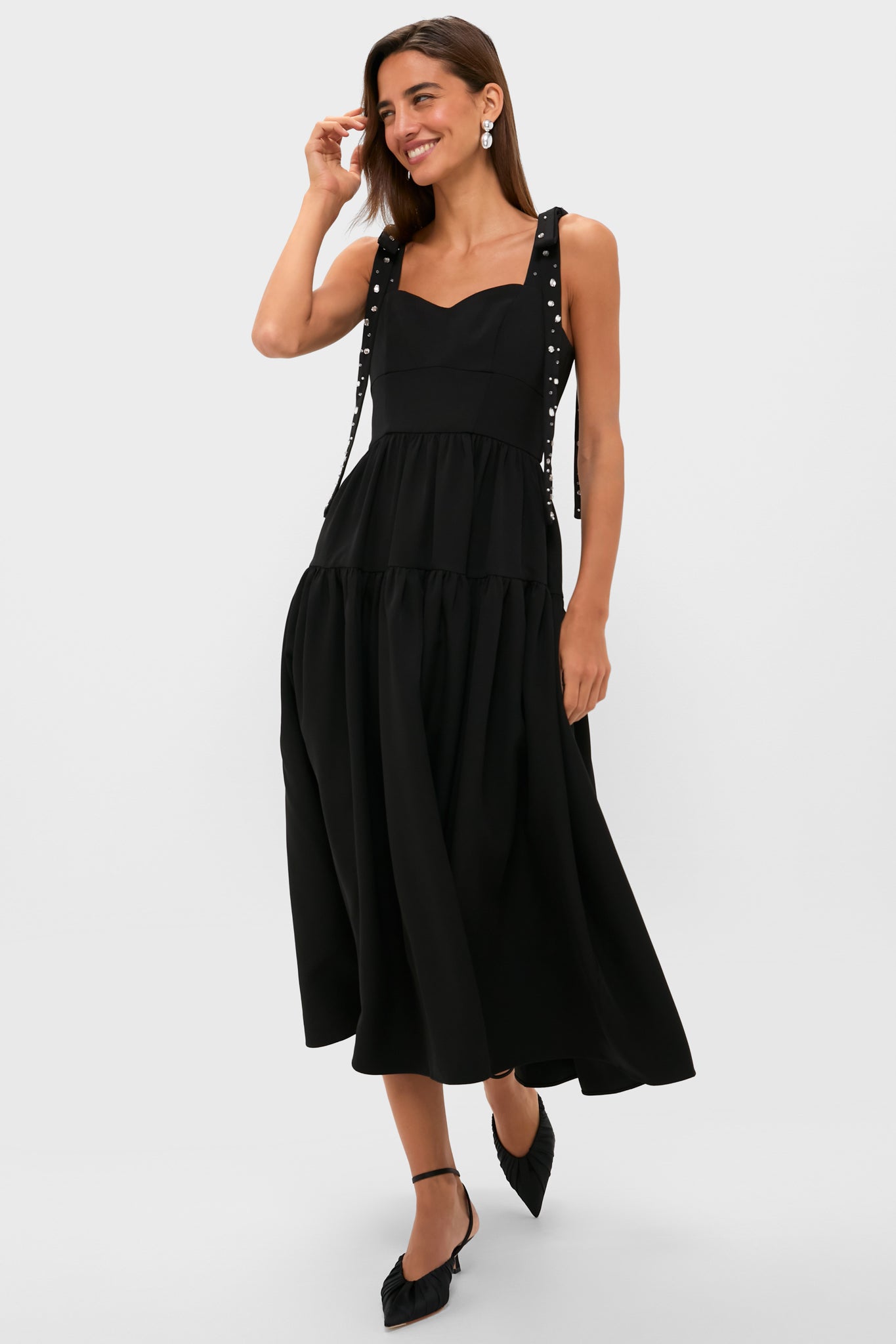 Black Embellished Agnes Maxi Dress-Get Girly