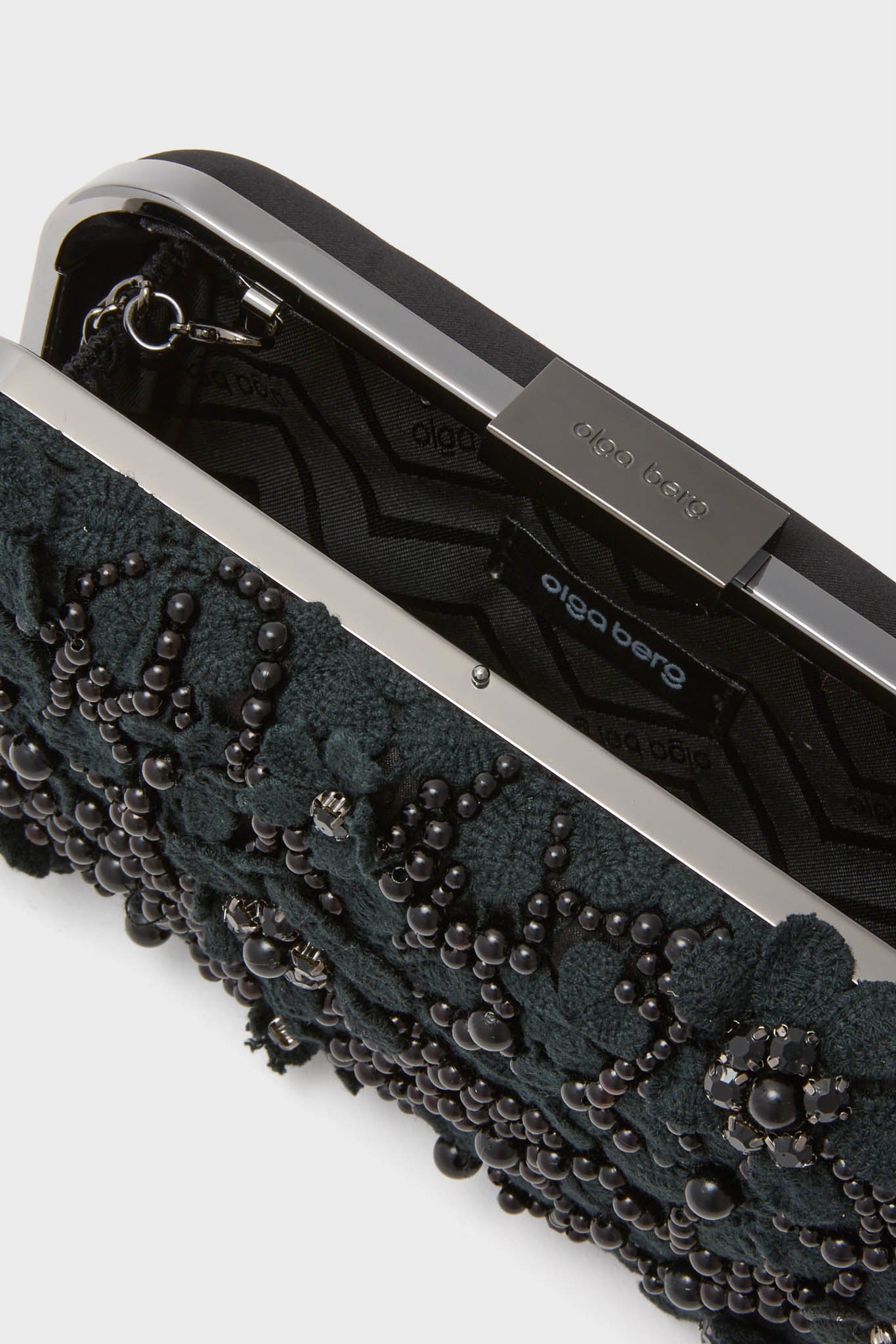 Black Beth Encrusted Clutch-Get Girly