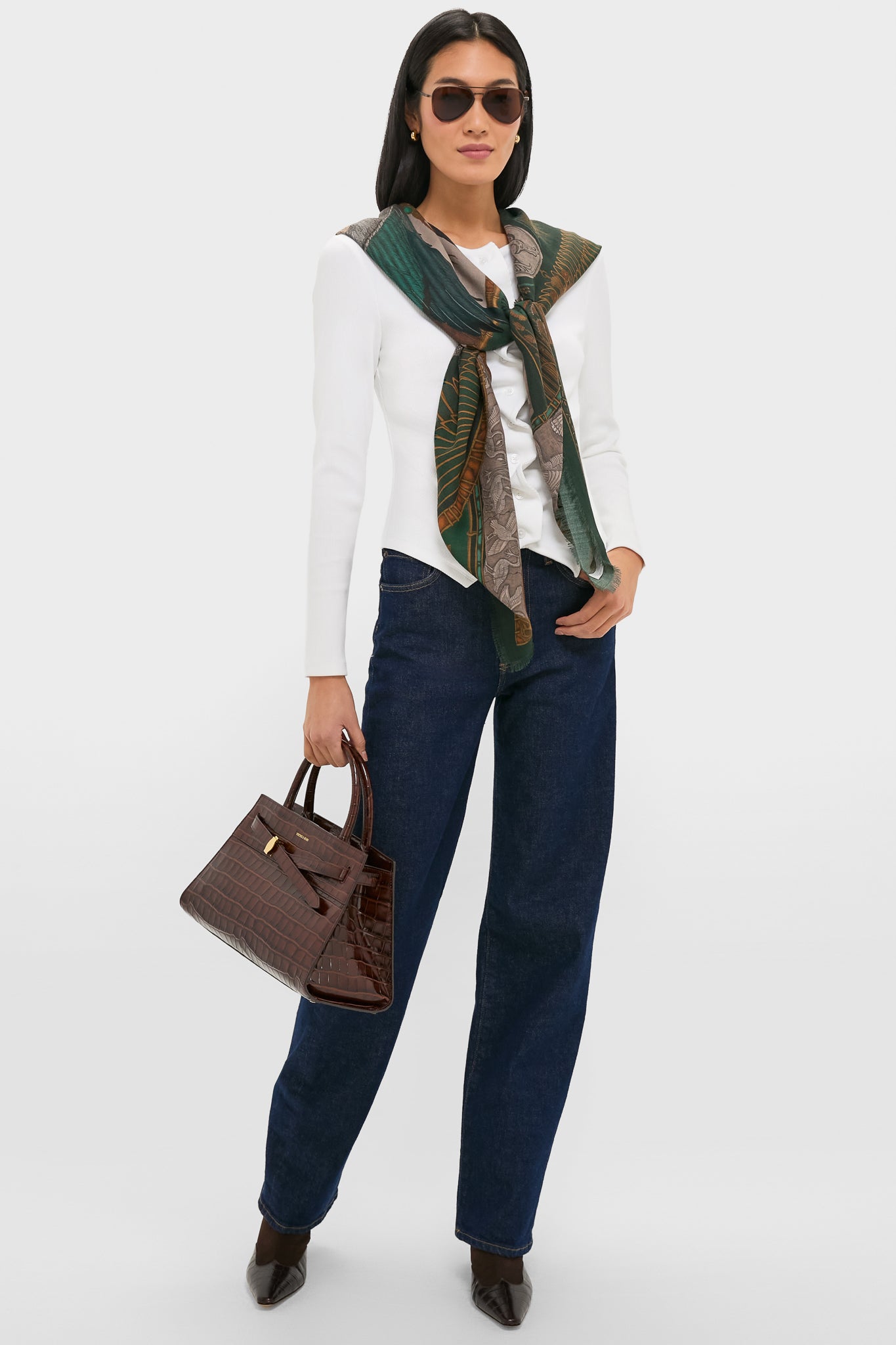 The Papyrus and Parchment Harolds of Horus Large 135 cm Scarf-Get Girly