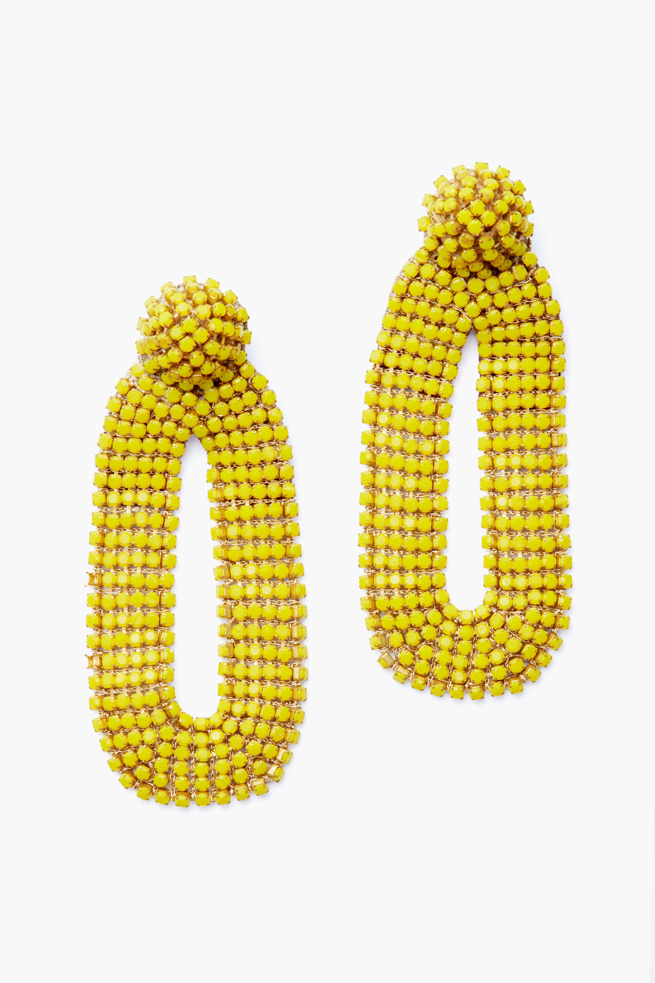 Yellow Bianca Earrings-Get Girly