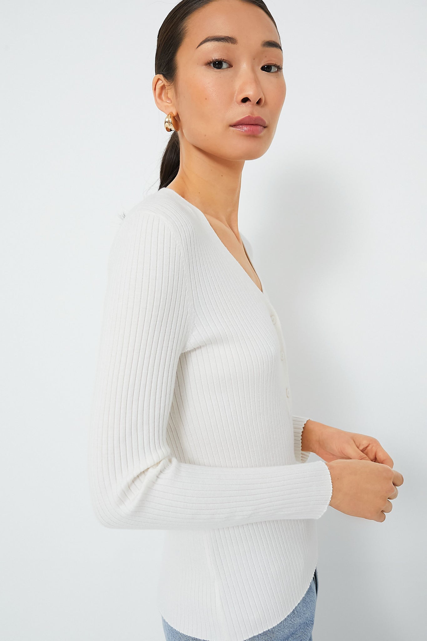 Winter White Hendrix Henley-Get Girly