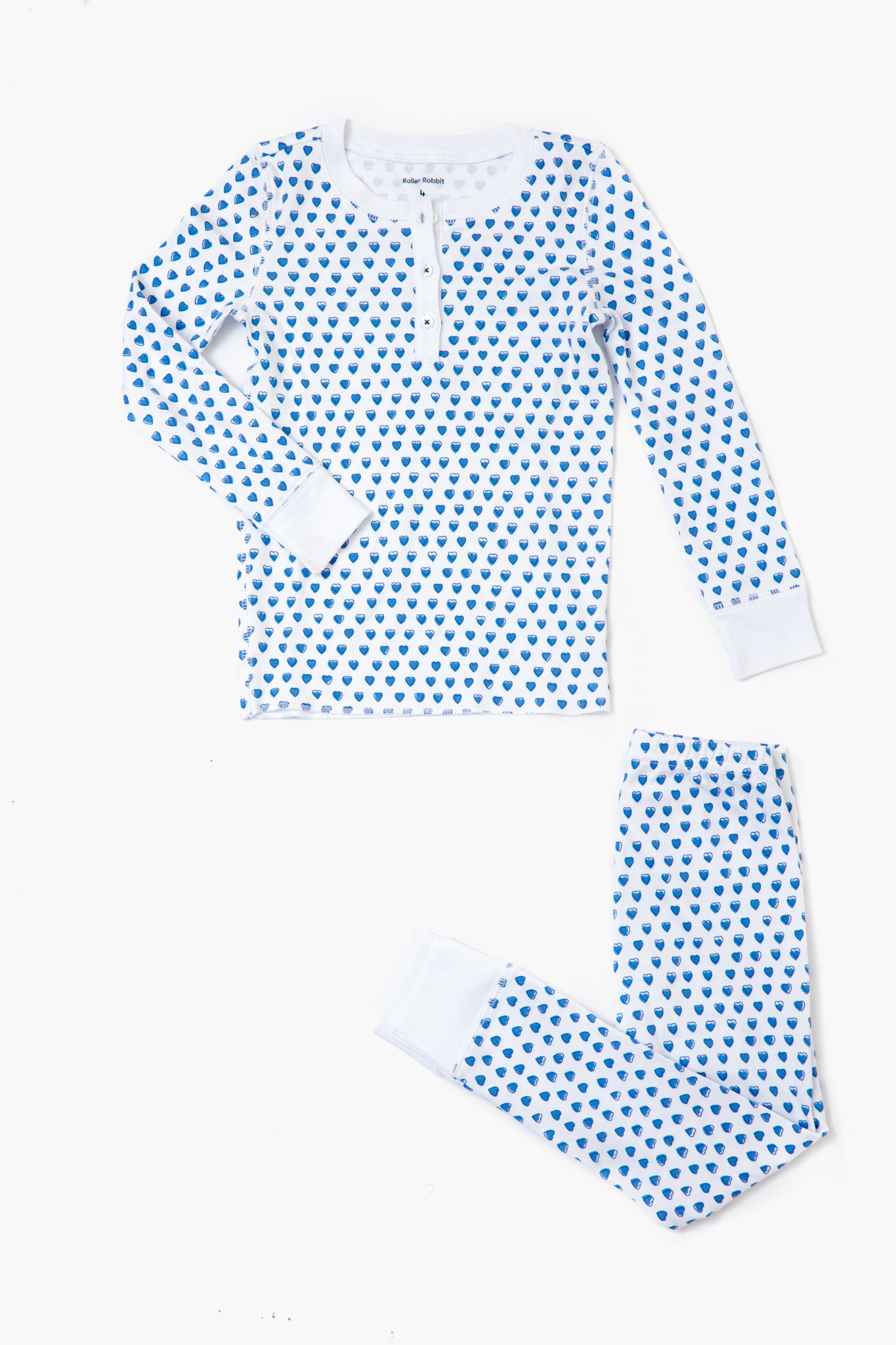 Blue Kids Hearts Pajamas-Get Girly