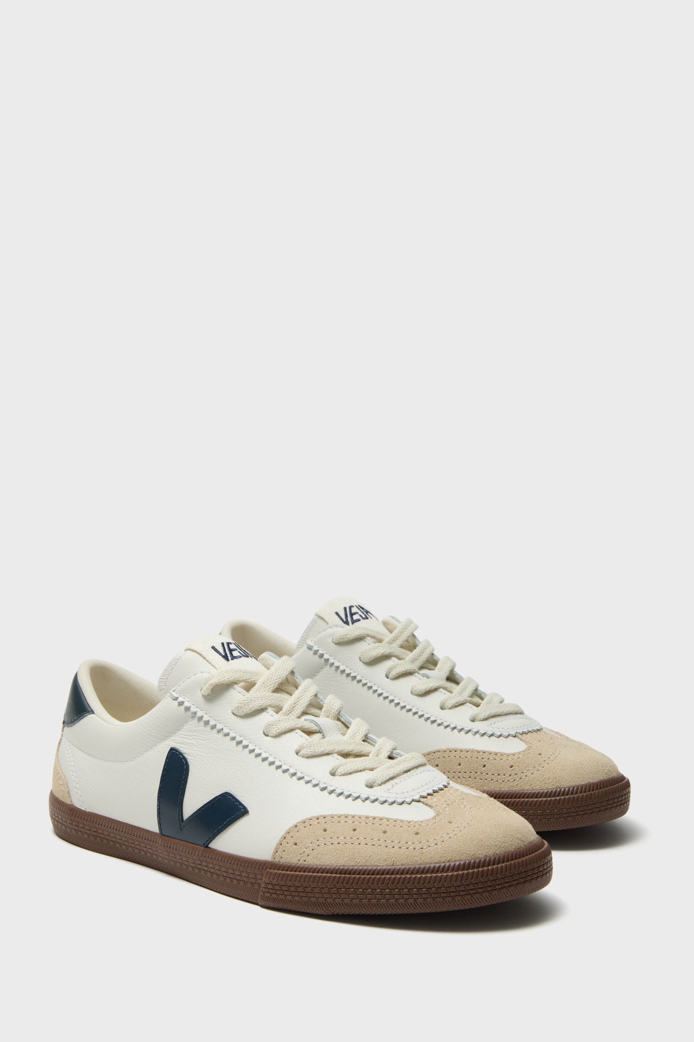 White Nautico Bark Volley Sneakers-Get Girly