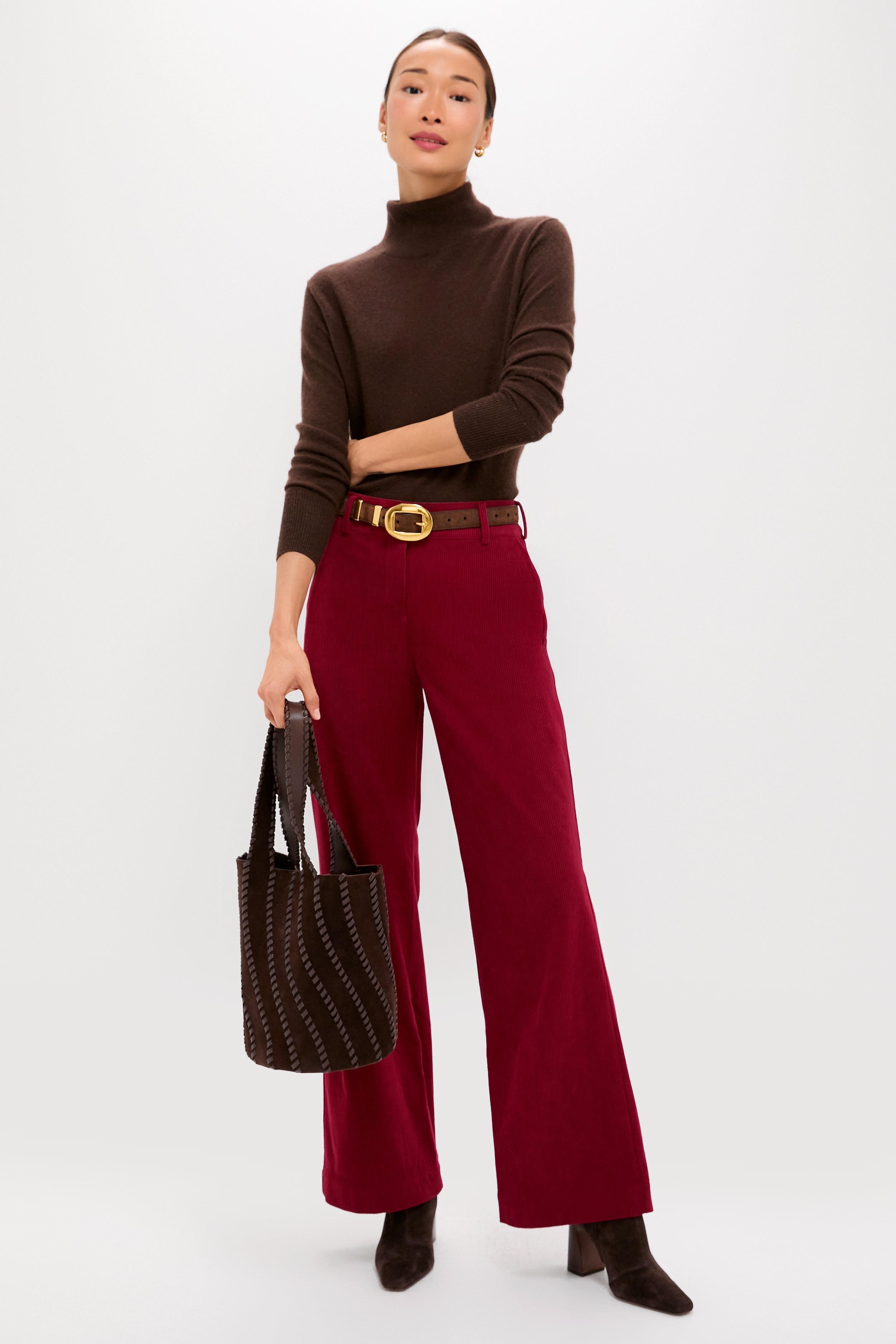 Winery Wide Wale Corduroy Hunter Pants-Get Girly