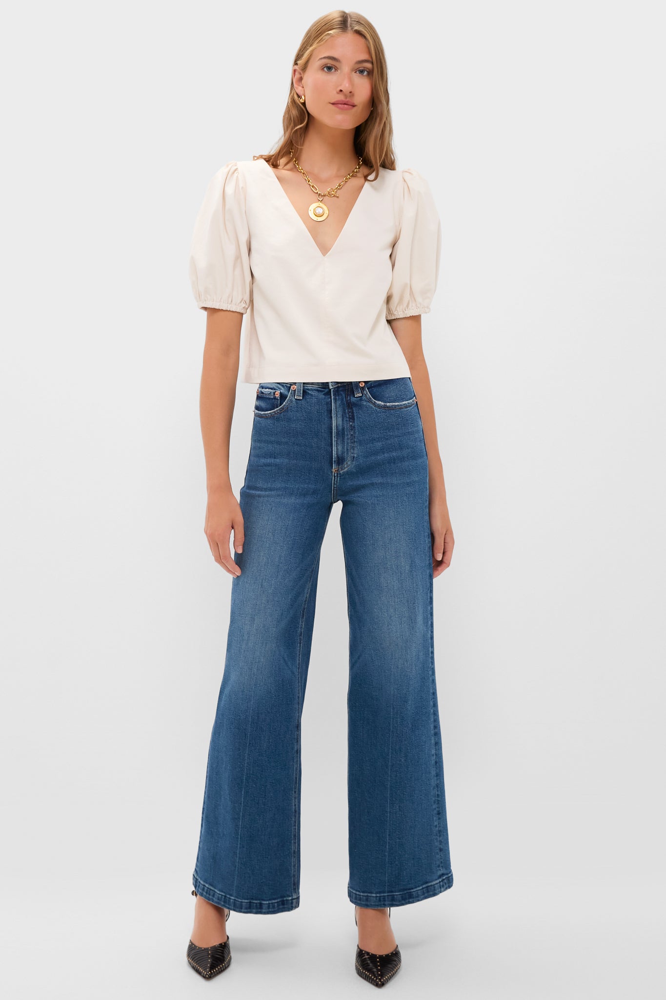 White Swan V Top-Get Girly